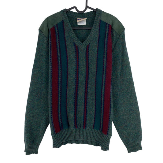 Cosby vintage Rétro années 90 Glenhusky Green Sweater Pull Taille M