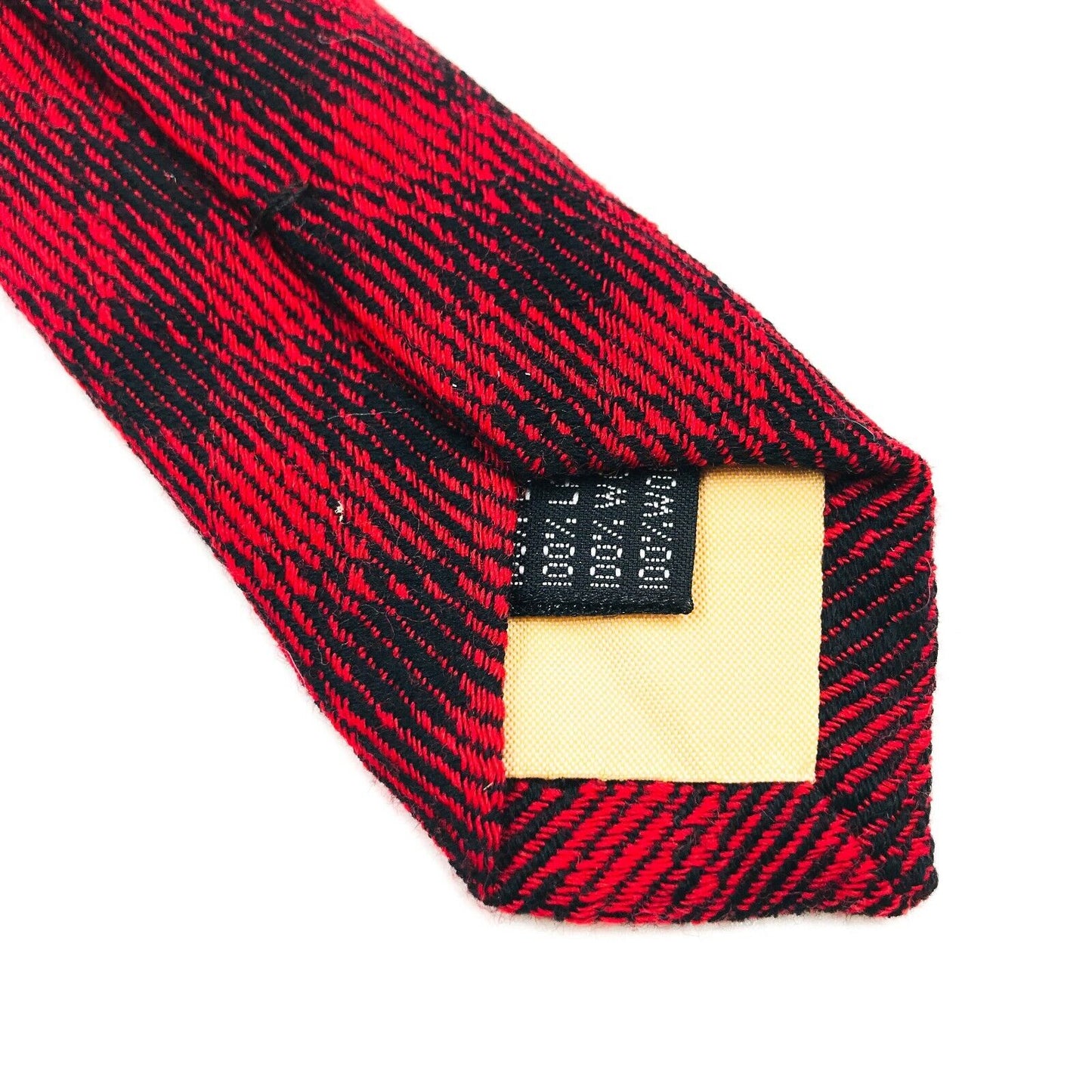 GANT Red 100% Wool Handsewn Tie Made In Italy