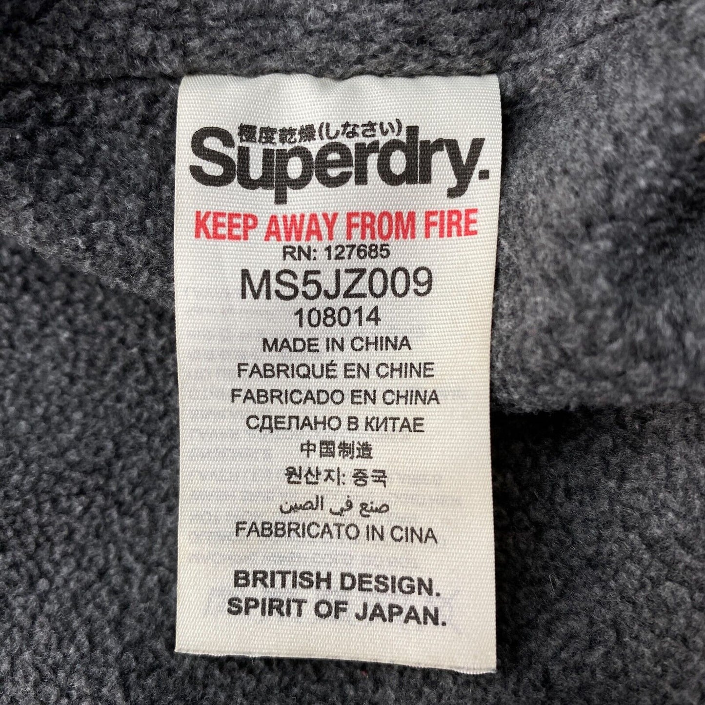 SUPERDRY Original Windcheater Navy Blue Hooded Jacket Size S