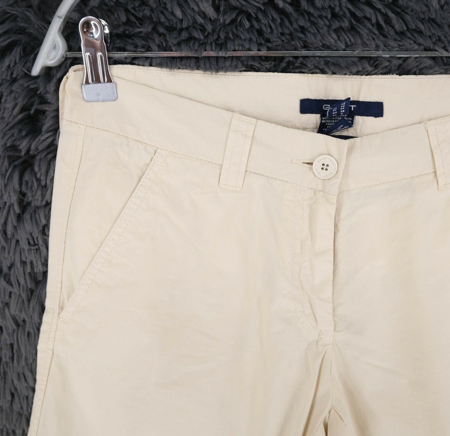 GANT Beige Bright Poplin Shorts Size EU 34 UK 8 US 4