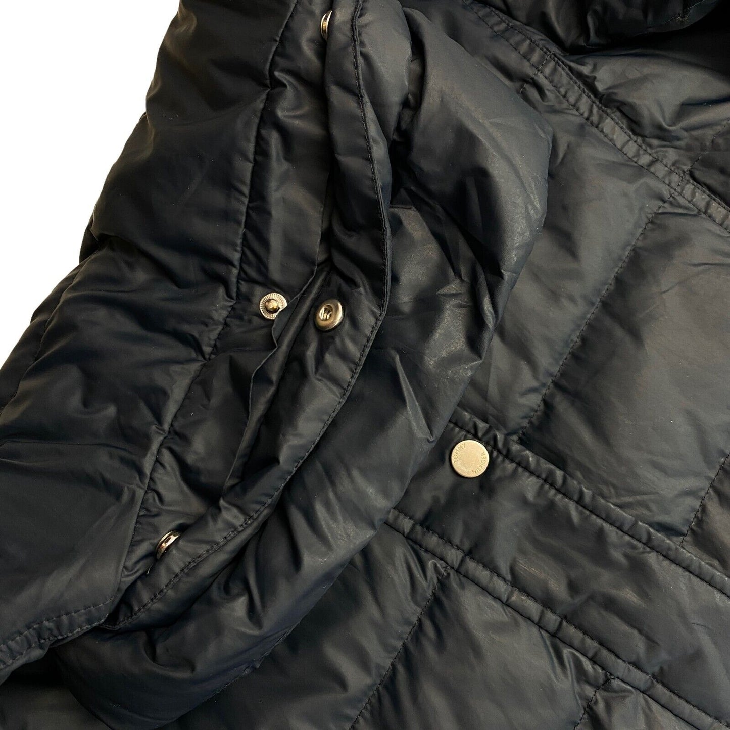 Tommy Hilfiger Navy Blue Down Puffer Coat Jacket Size XS