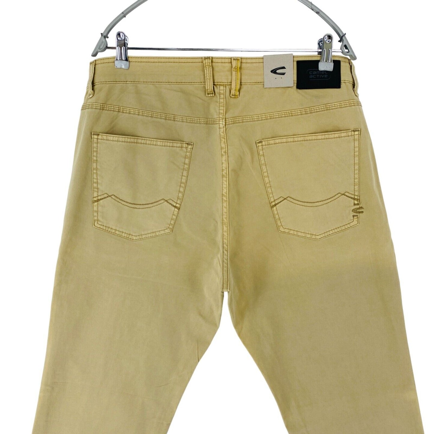 Camel Active Mens WOODSTOCK Beige Relaxed Straight Fit Jeans Trousers W36 L32