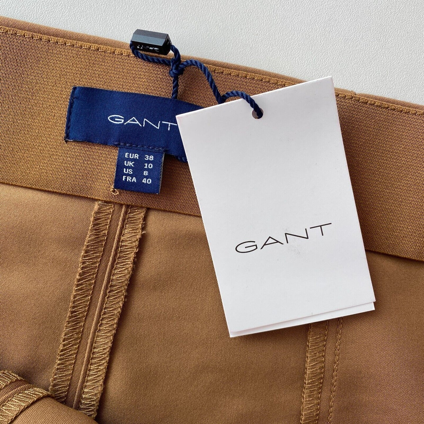 GANT Damen Hose Slim Fit Braun Größe EUR 38 UK 10 US 8 W28