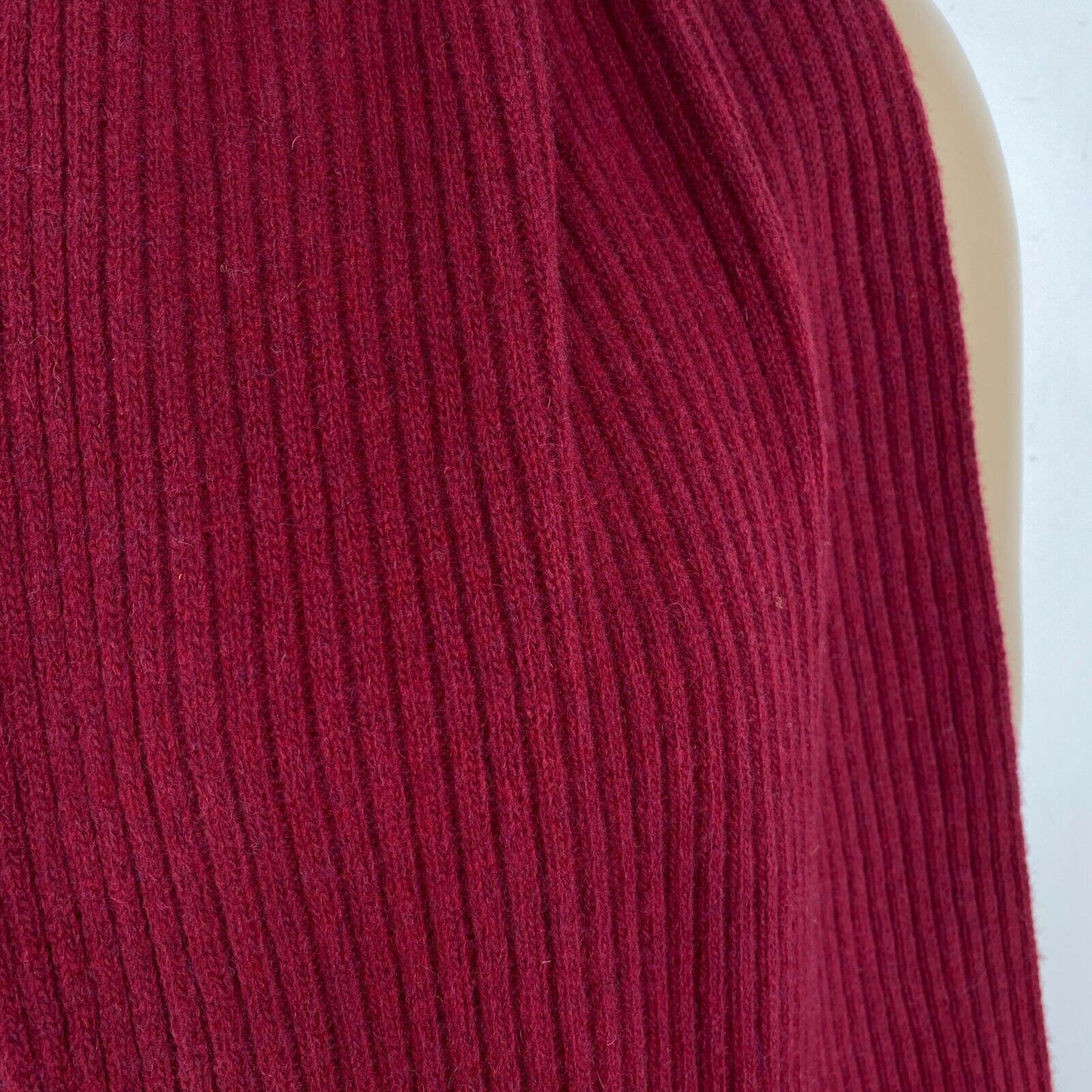 GANT Écharpe en tricot de laine rouge pour hommes taille unique