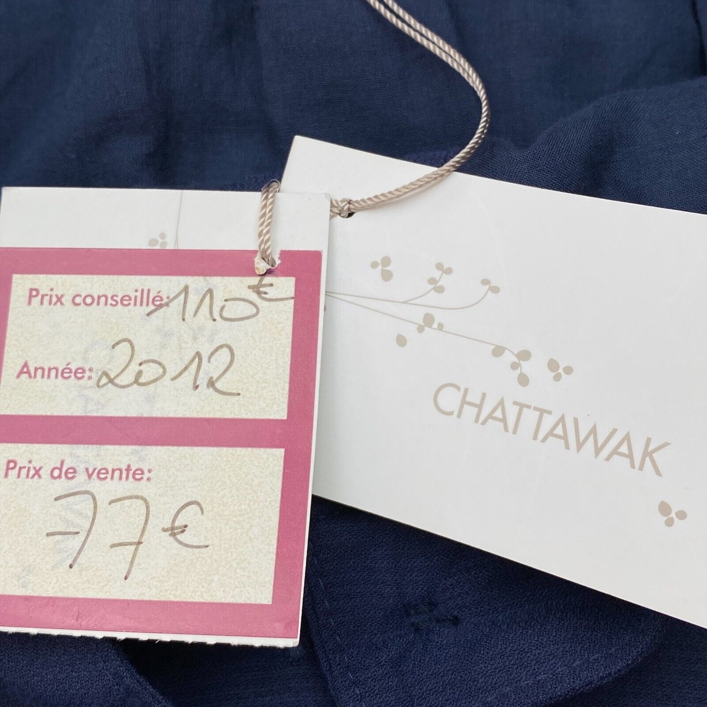 CHATTAWAK Jupe évasée bleu marine Taille EU 34 UK 6 US 4