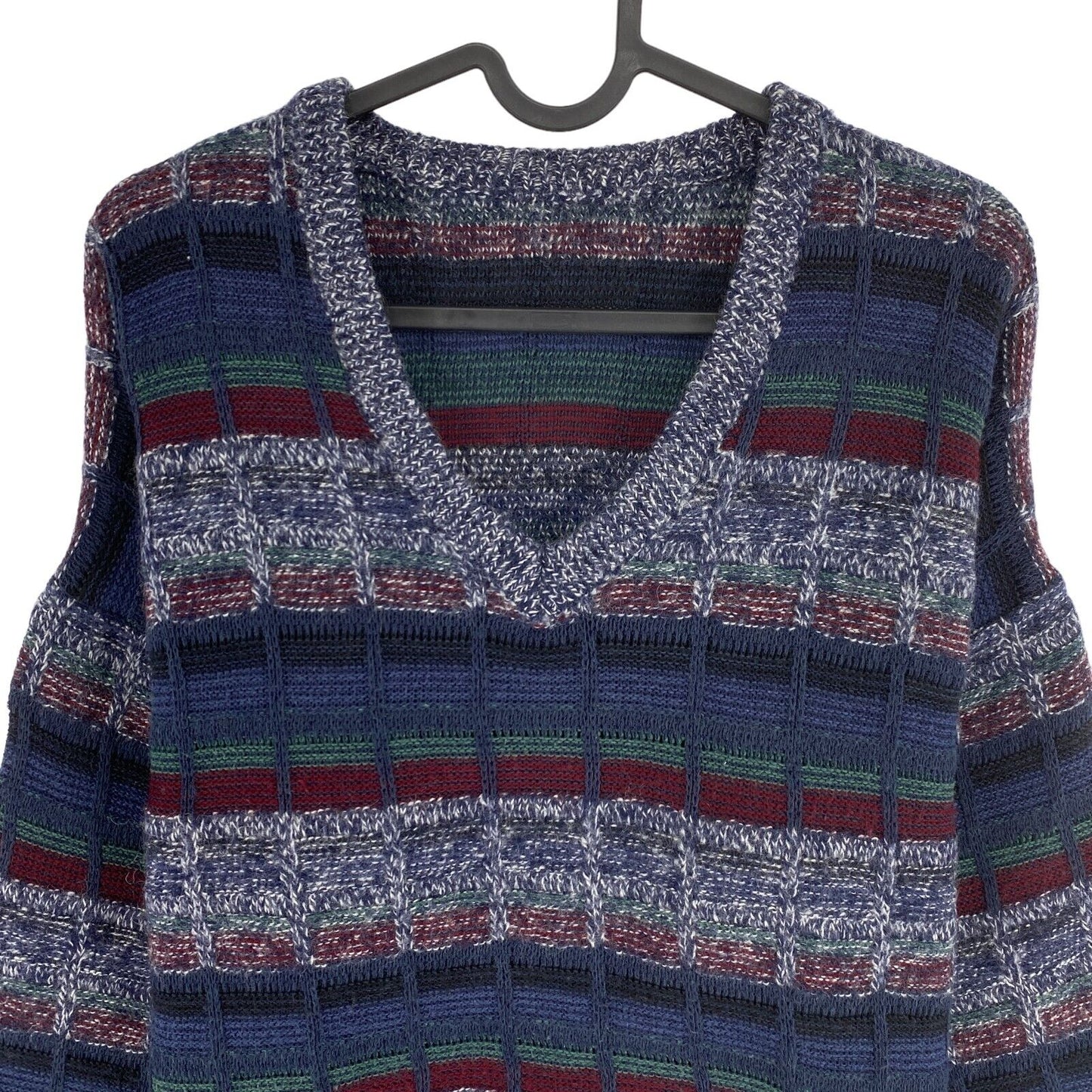 Cosby Vintage Retro 90s Multicoloured Sweater Pullover Size L