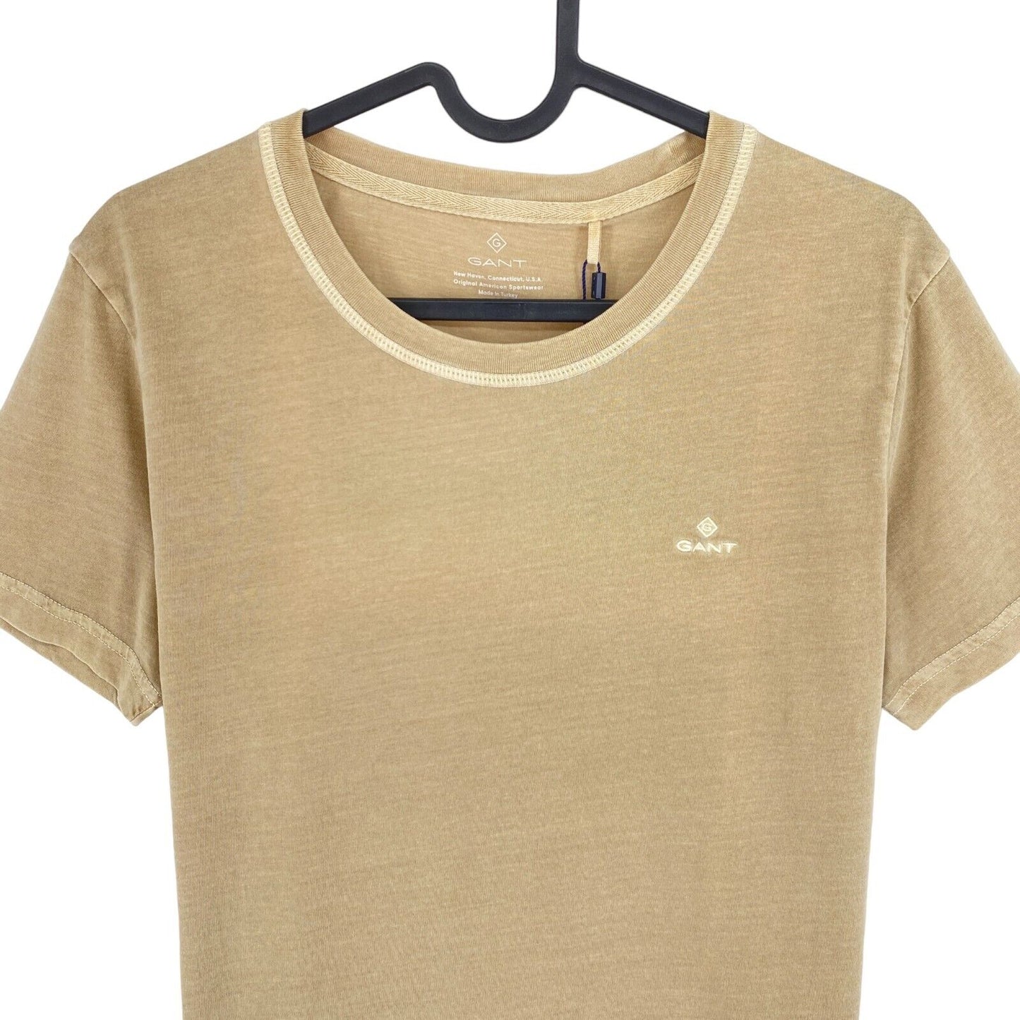 GANT Brown Sun Faded Crew Neck T Shirt Size S