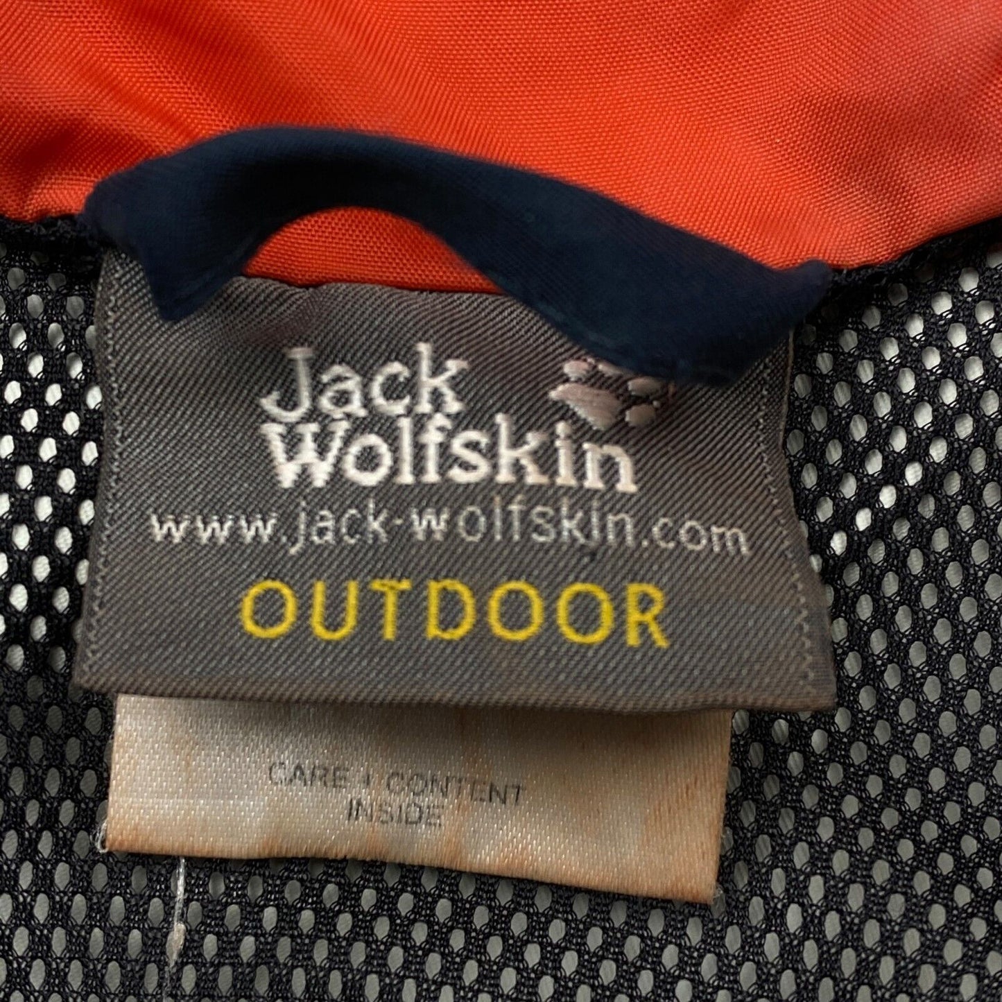 Jack Wolfskin Stormlock Navy Blue Hooded Jacket Coat Size M