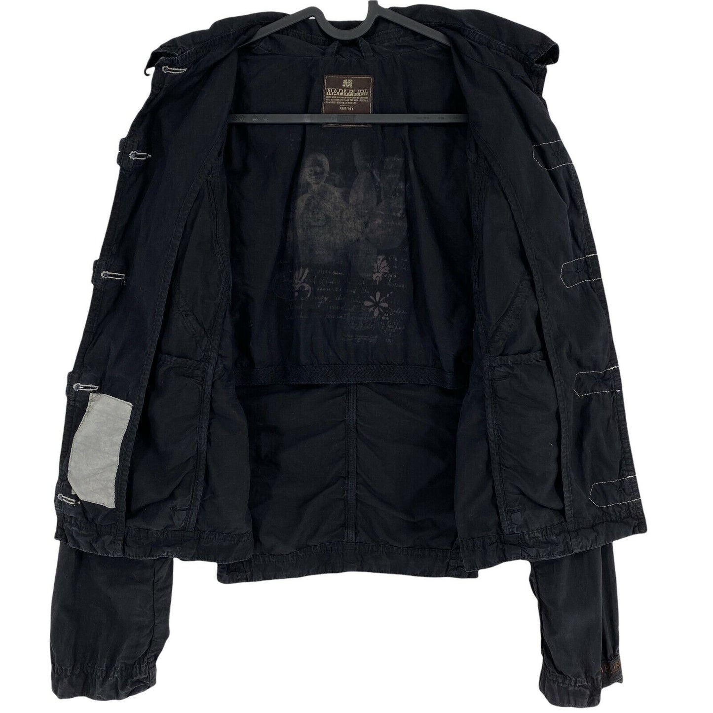 NAPAPIJRI Black 100% Cotton Jacket Size M