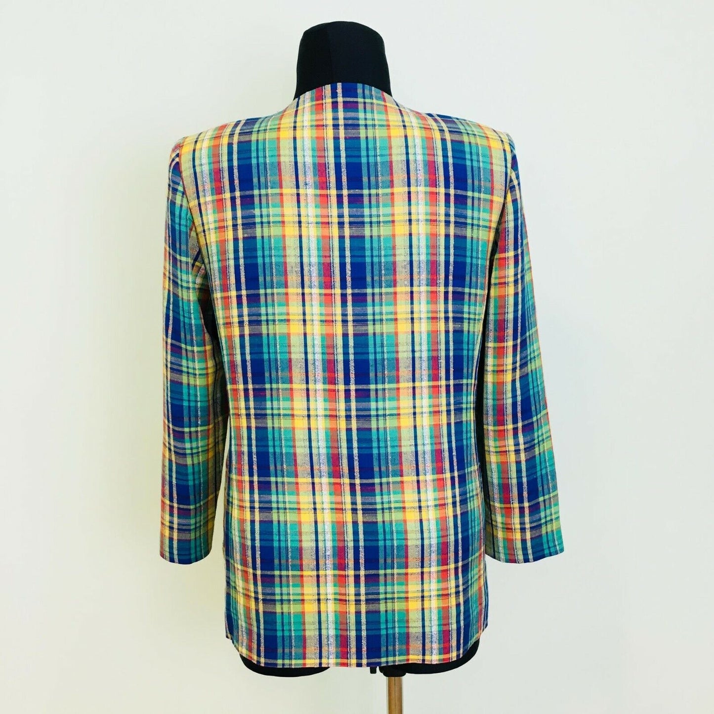 FRANKENWALDER Colourful Linen Blend Blazer Jacket EUR 42 US 12 UK 14