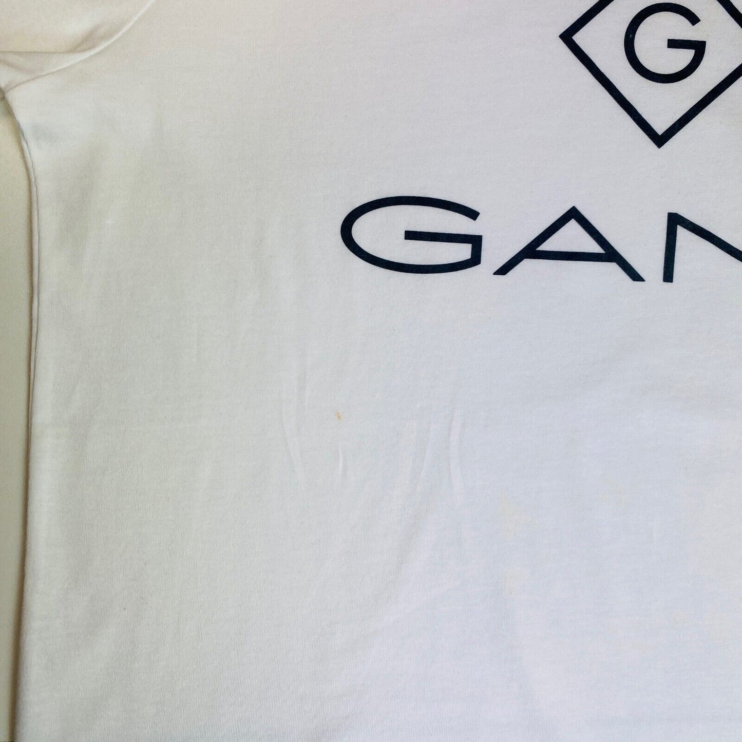 GANT Weißes Lock Up T-Shirt mit Rundhalsausschnitt und langen Ärmeln, Größe L