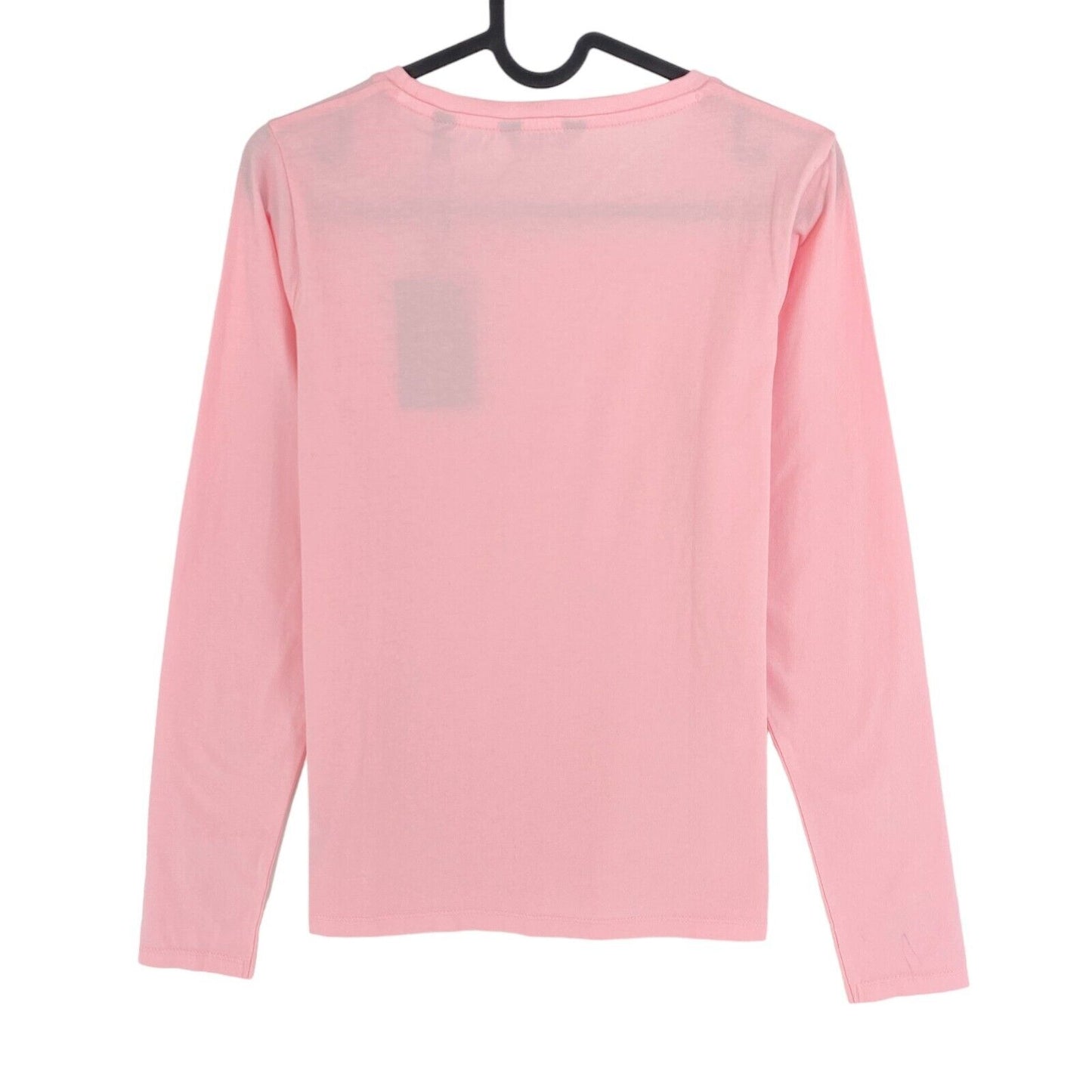 GANT Pink Arch Logo Crew Neck Manches Longues T-shirt Taille XS