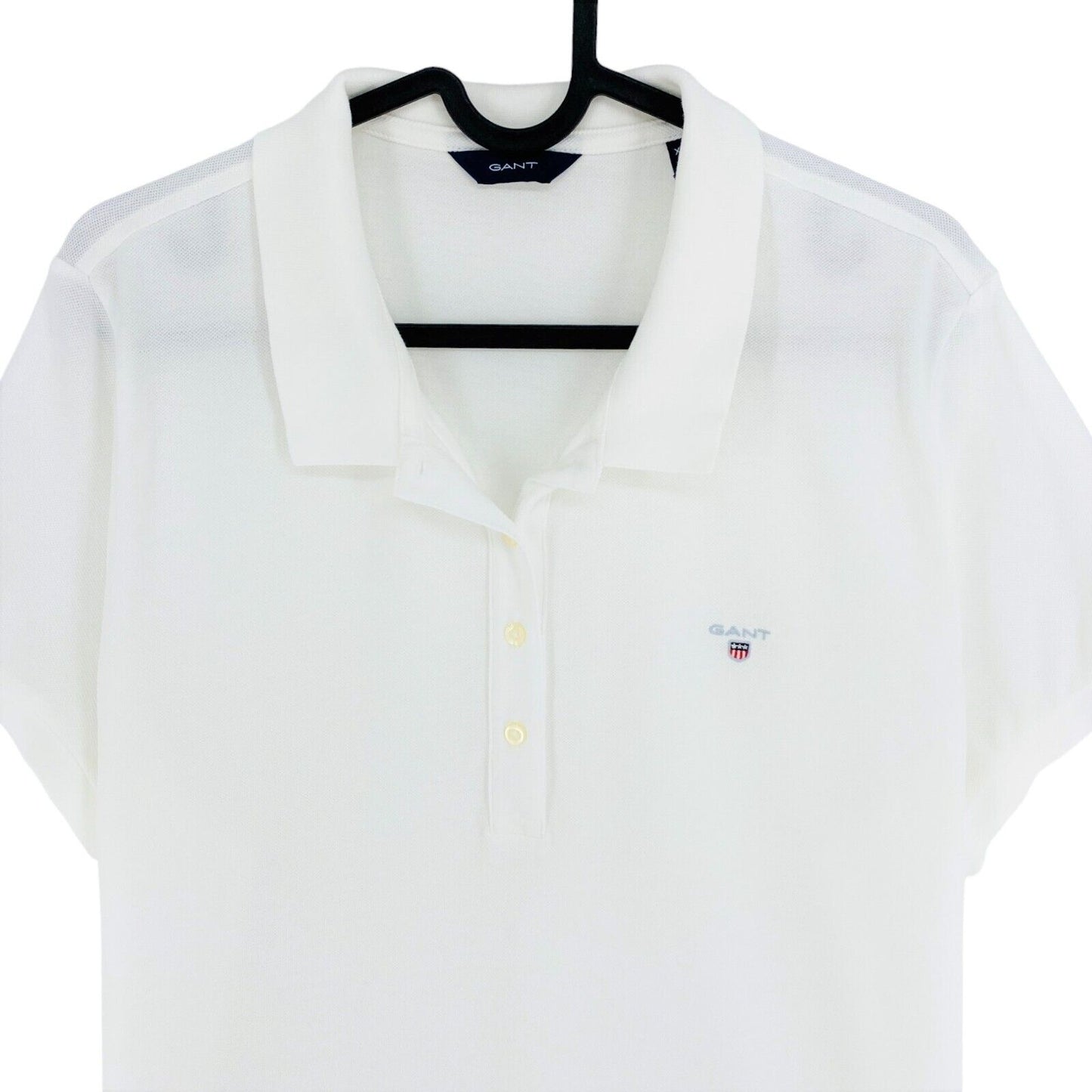 GANT White Original Short Sleeves Pique Polo Shirt Size 2XL XXL