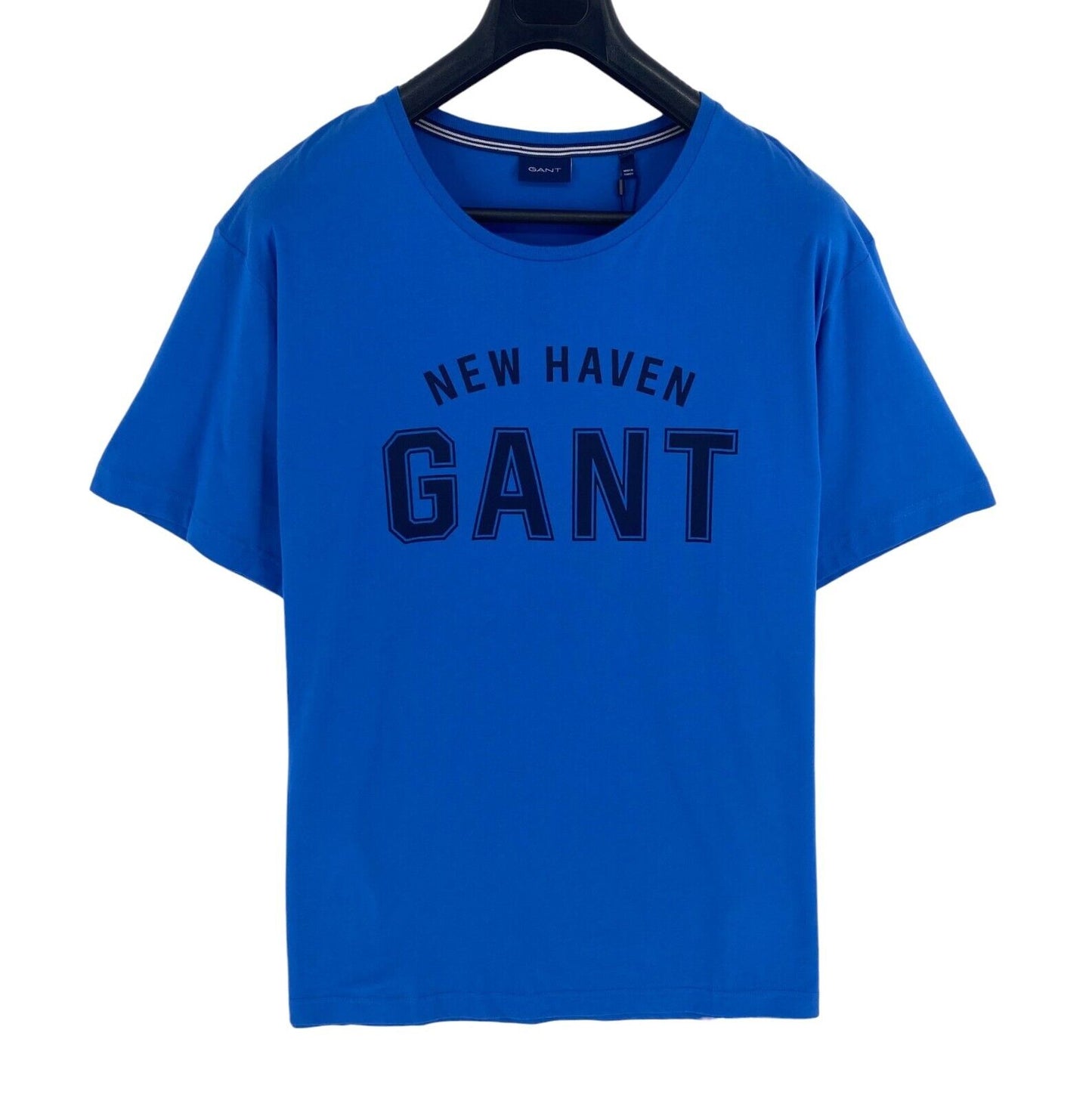 GANT Men Strong Blue Logo Crew Neck Short Sleeve T Shirt Size 4XL