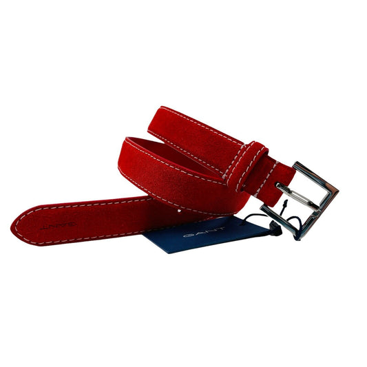 GANT Ladies Red 100% Suede Leather Belt Size 75cm 30 inches