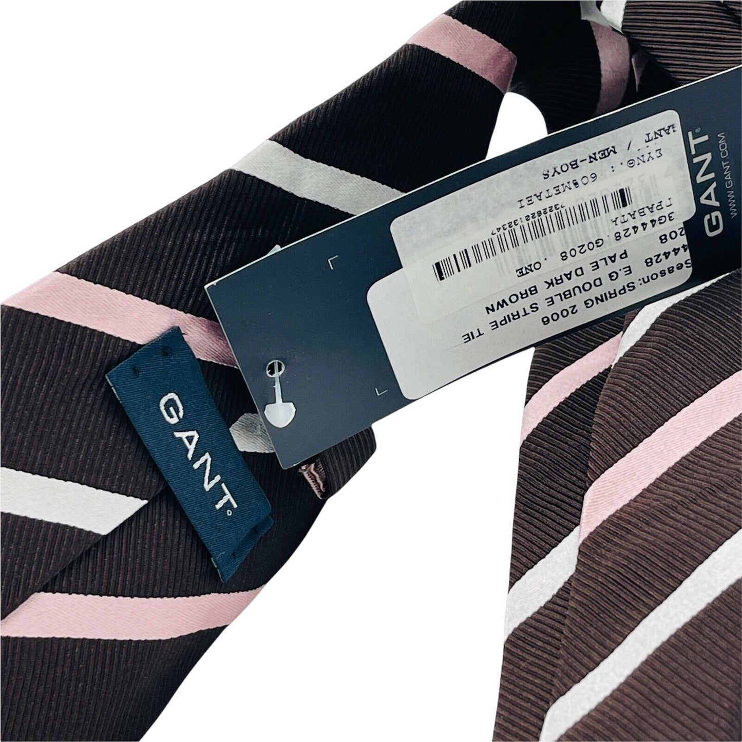 GANT Brown Striped 100% Silk Hand Made Tie