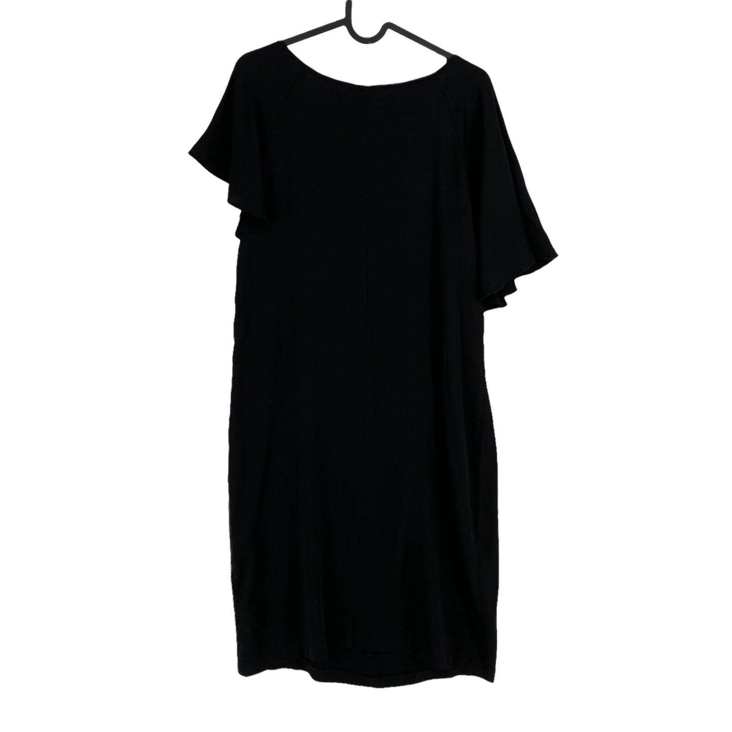 LIU JO Black Scoop Neck Beaded Shift Dress Size 48 EU 44 UK 16 US 14