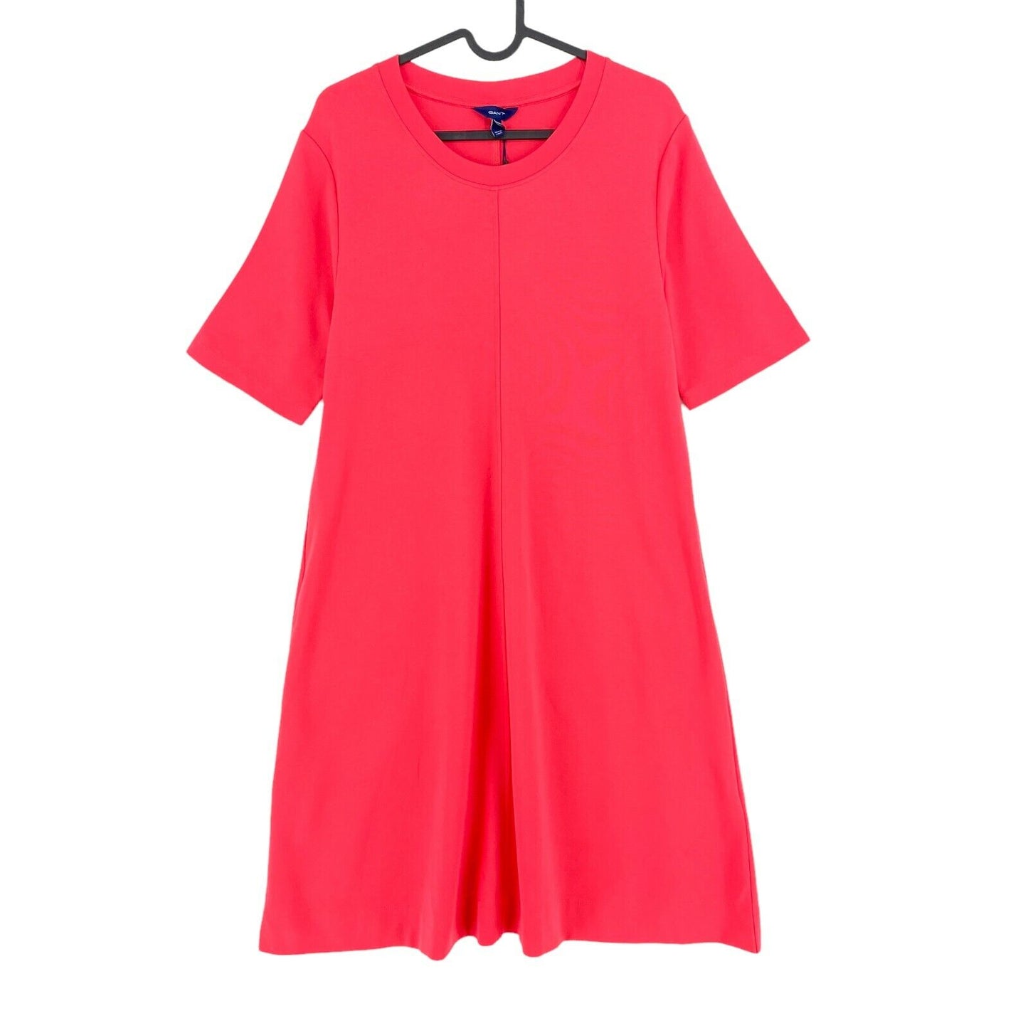 GANT Robe rouge à col rond en jersey A Line Taille M