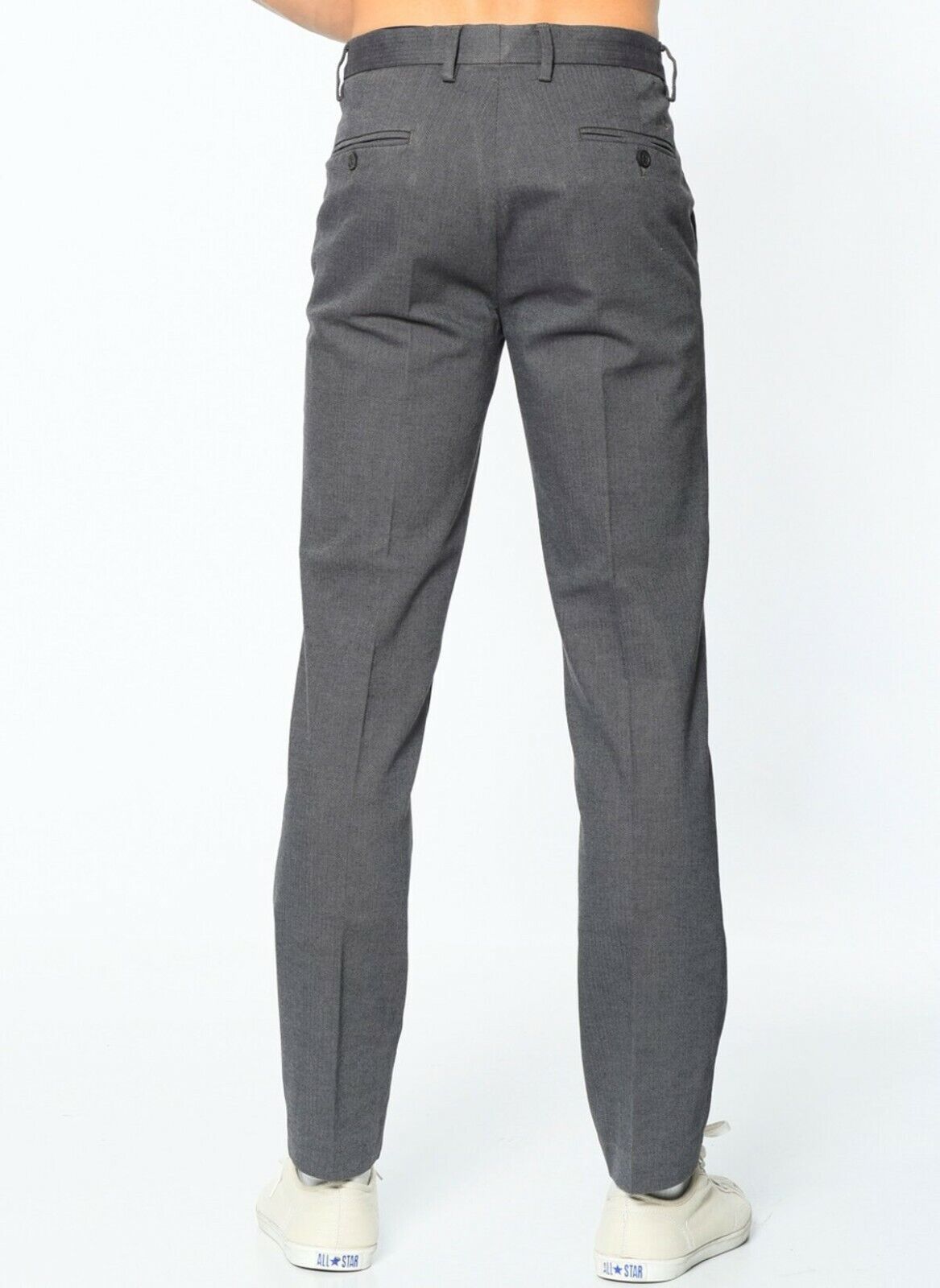 DOCKERS The Best Pressed Extra Slim Grey Pants Trousers W32 W33 W36 W40 L30 L34