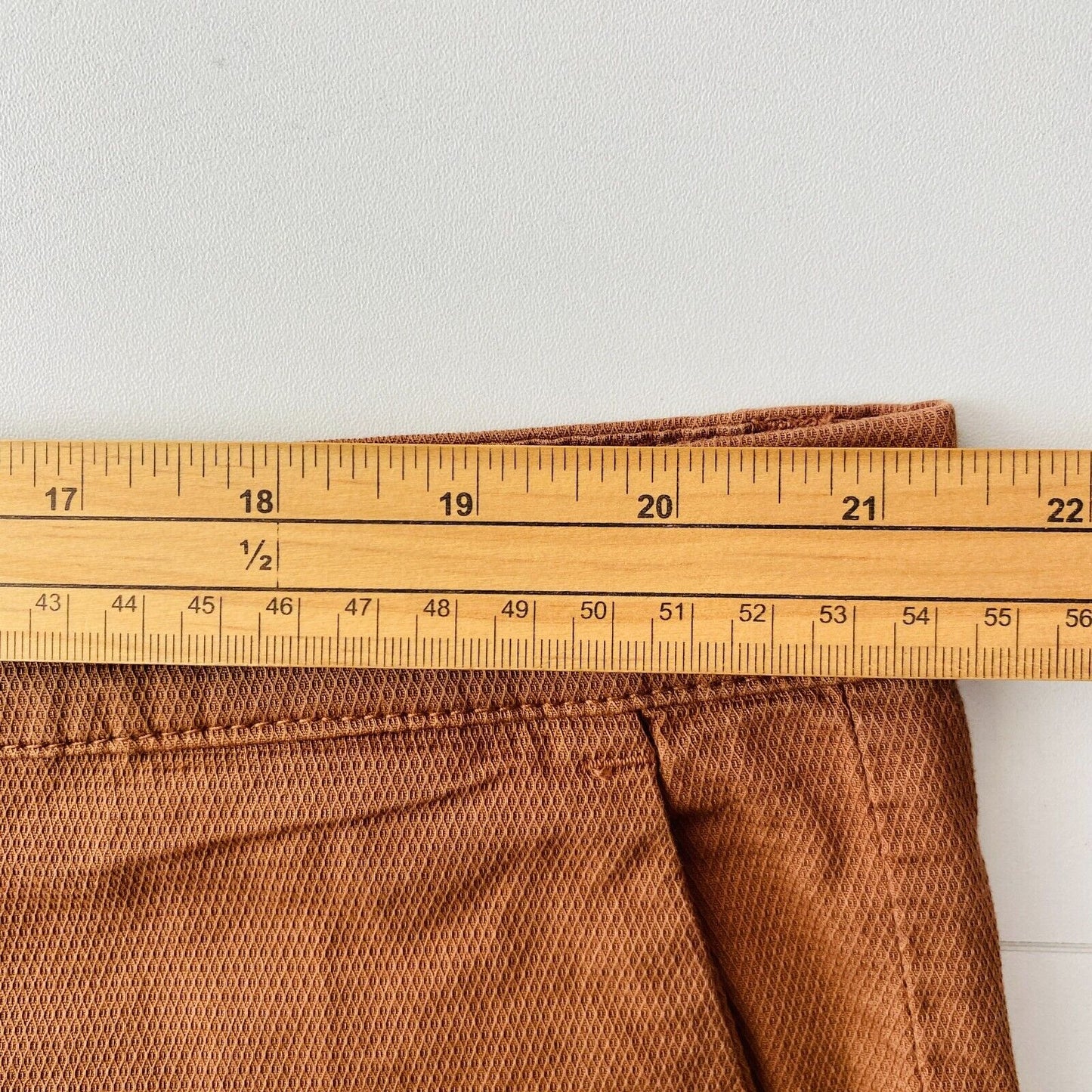 TRUSSARDI Mens Brown Regular Fit Chino Shorts Size EUR 58 W42