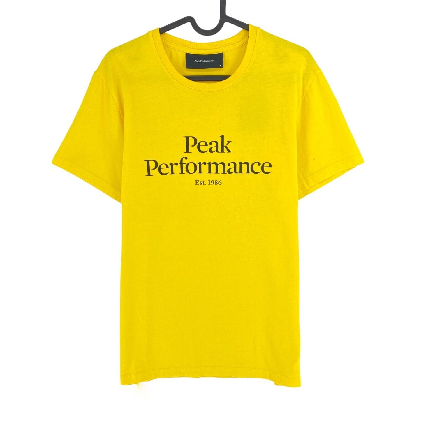 Peak Performance Yellow Original Crew Neck Tee T-Shirt Size M