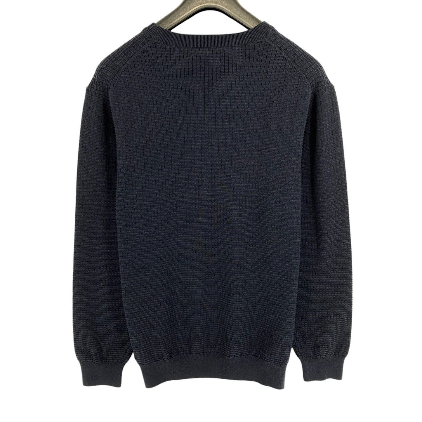 GANT Navy Blue Textured Crew Neck Sweater Pullover Size 2XL XXL