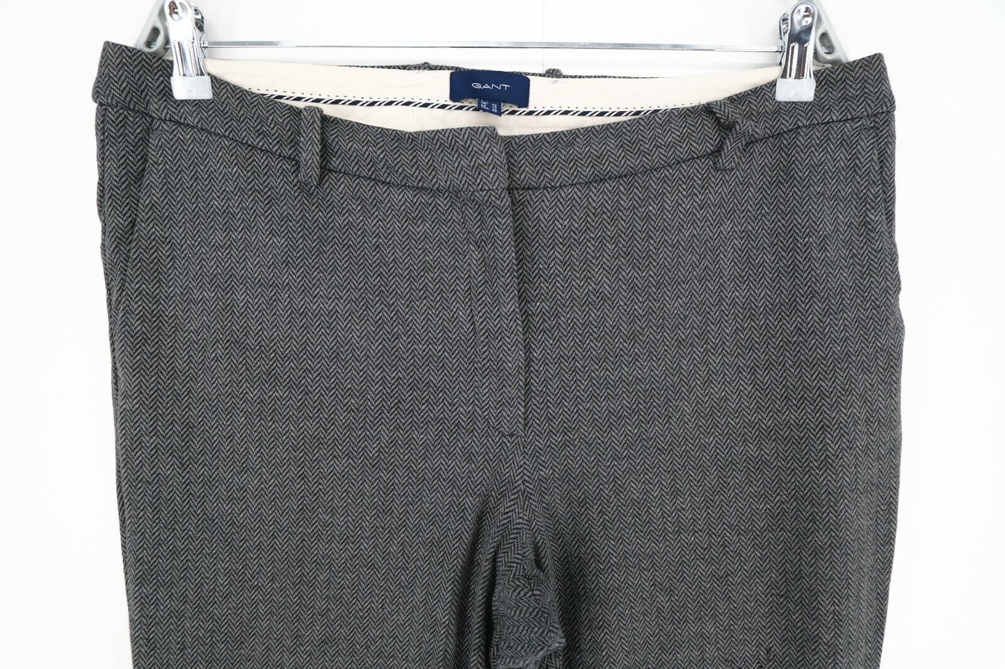 GANT Grey Cropped Pants Trousers Size EUR 44 UK 18 US 14