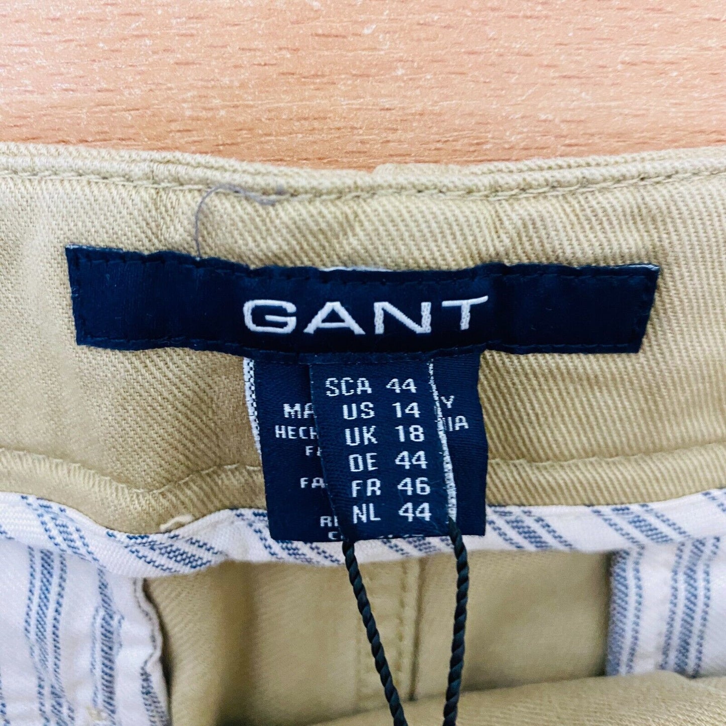 GANT Women Brown A.M. Safari Shorts Size EU 44 UK 18 US 14 W35