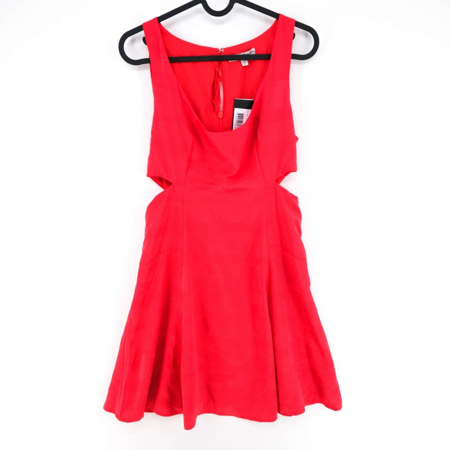 GUESS Red Scoop Neck Pleated Sleeveless Dress Size XS