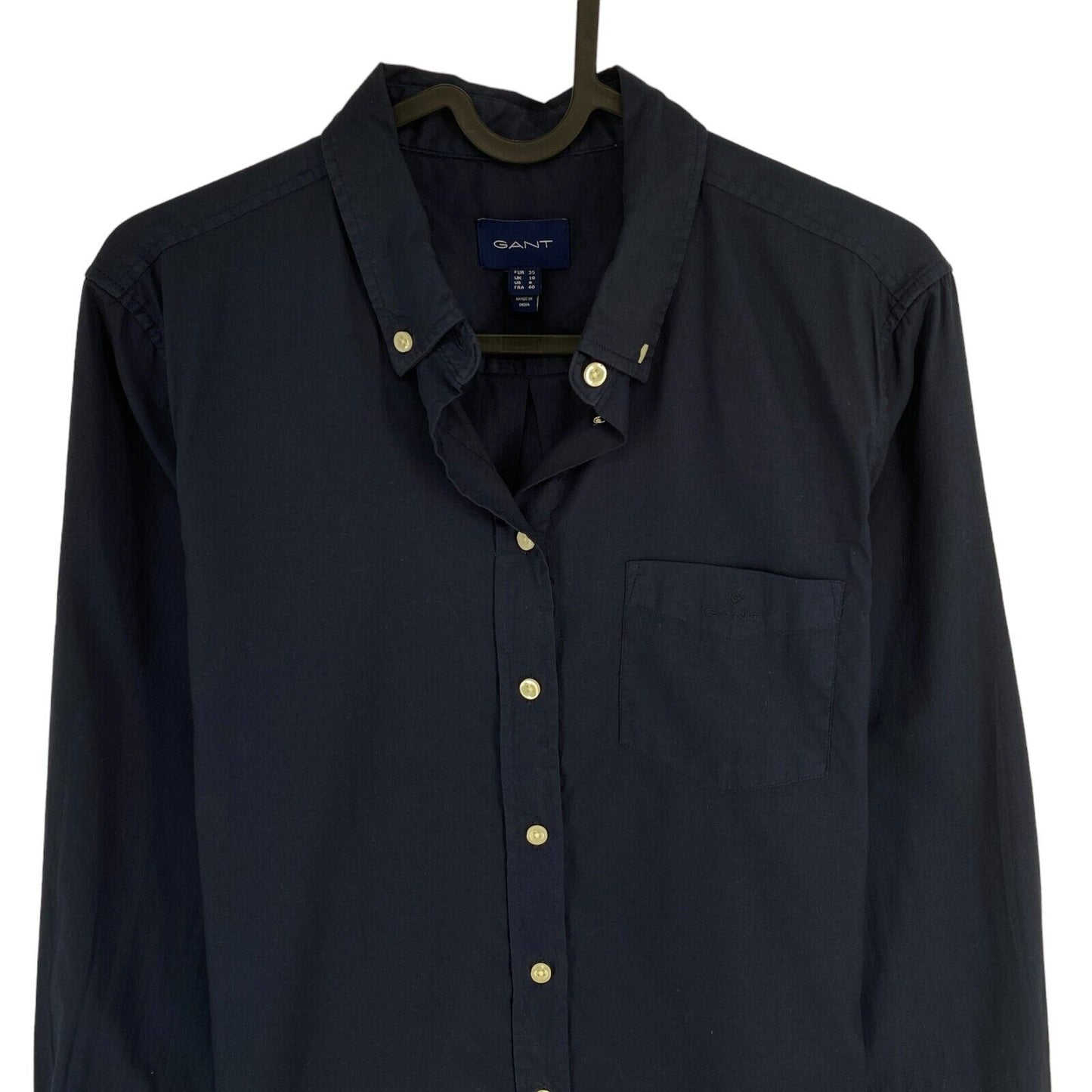 GANT Navy Blue Cotton Shirt Size EU 38 UK 10 US 8