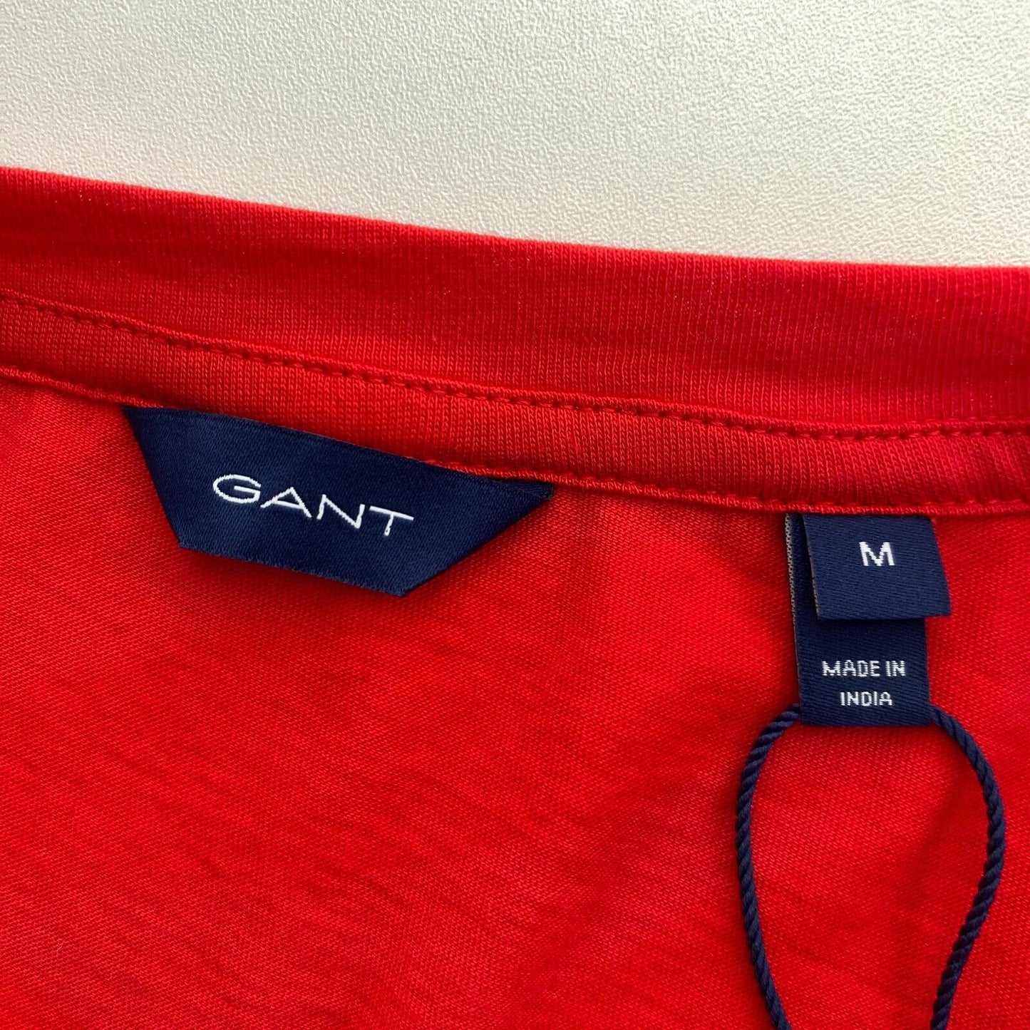 GANT Red Original Crew Neck T Shirt Size M