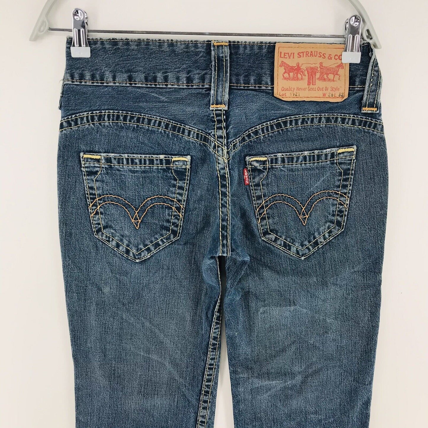 Vintage Levis 1921 Damen Blau Regular Straight Fit Jeans W26 L32