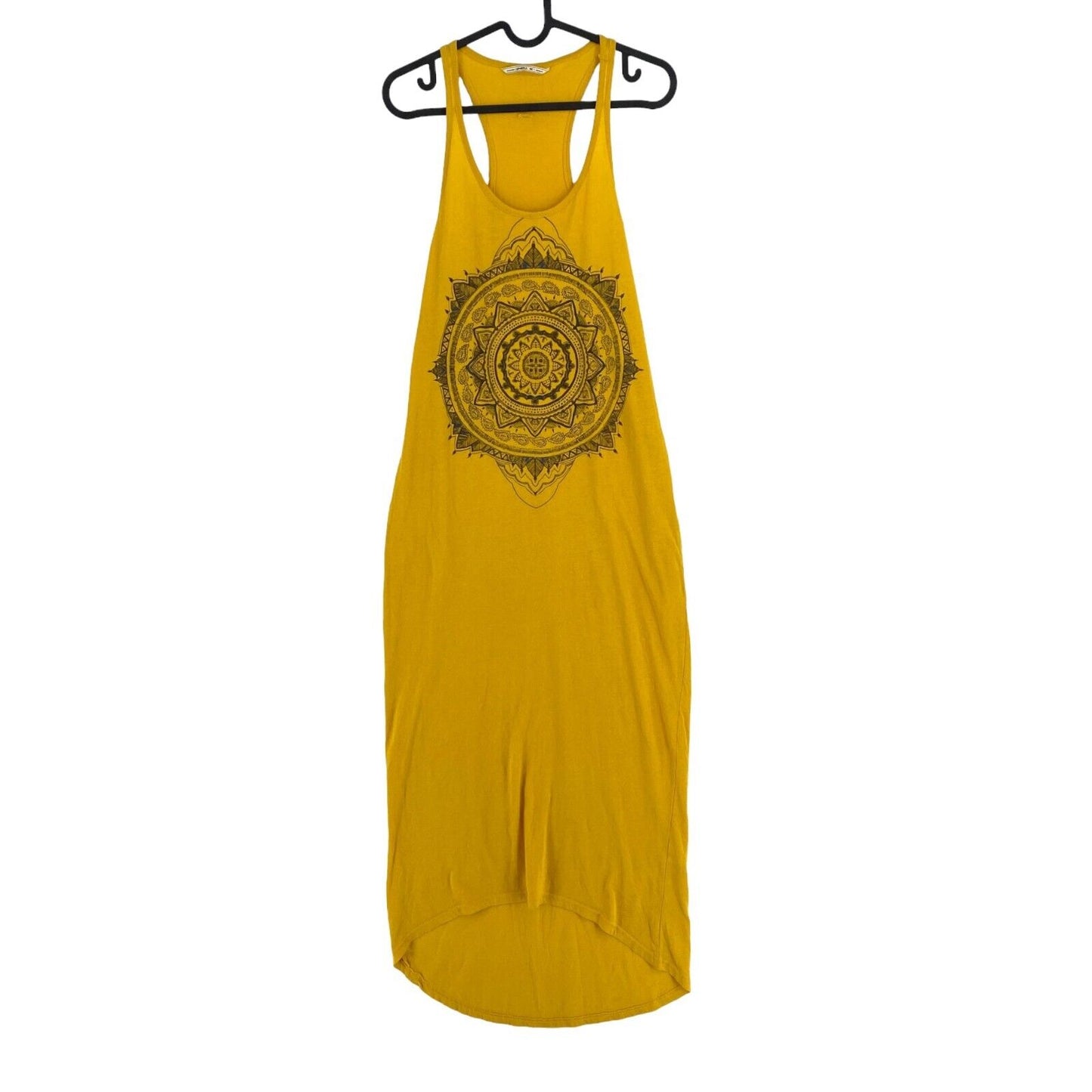 O`Neill Women Yellow Scoop Neck Maxi Dress Size S