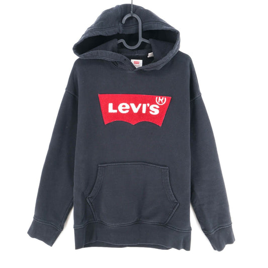 Levi`s Black Hooded Jumper Sweater Pullover Size S