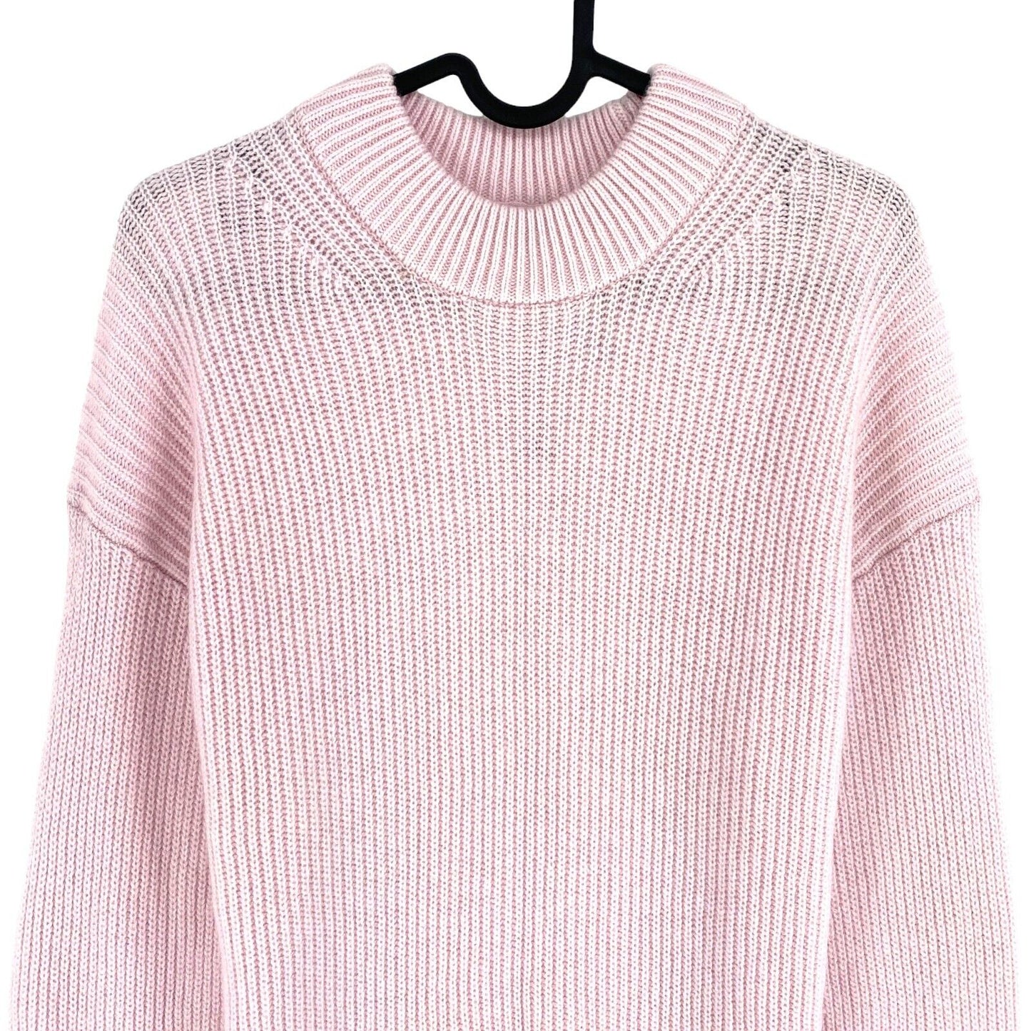 GANT Pullover mit Rundhalsausschnitt, gerippt, Rosa, Größe XS