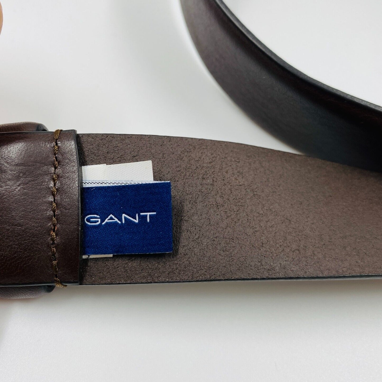 GANT Dark Brown 100% Leather Belt Size 95 cm 37''