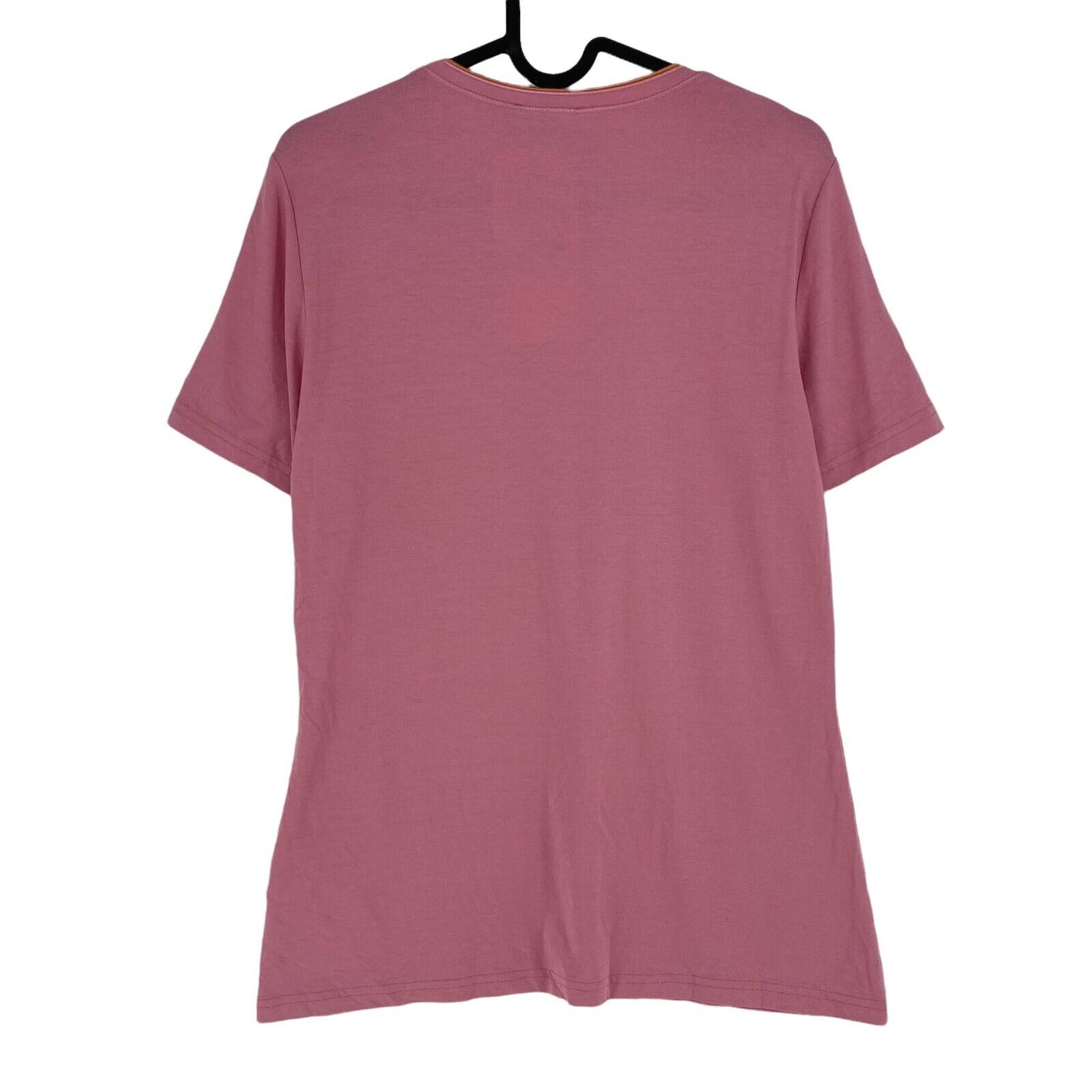 TAIFUN SEPARATES Pink Short Sleeve Round Neck T-Shirt Top Size EU 42 UK 14 US 10