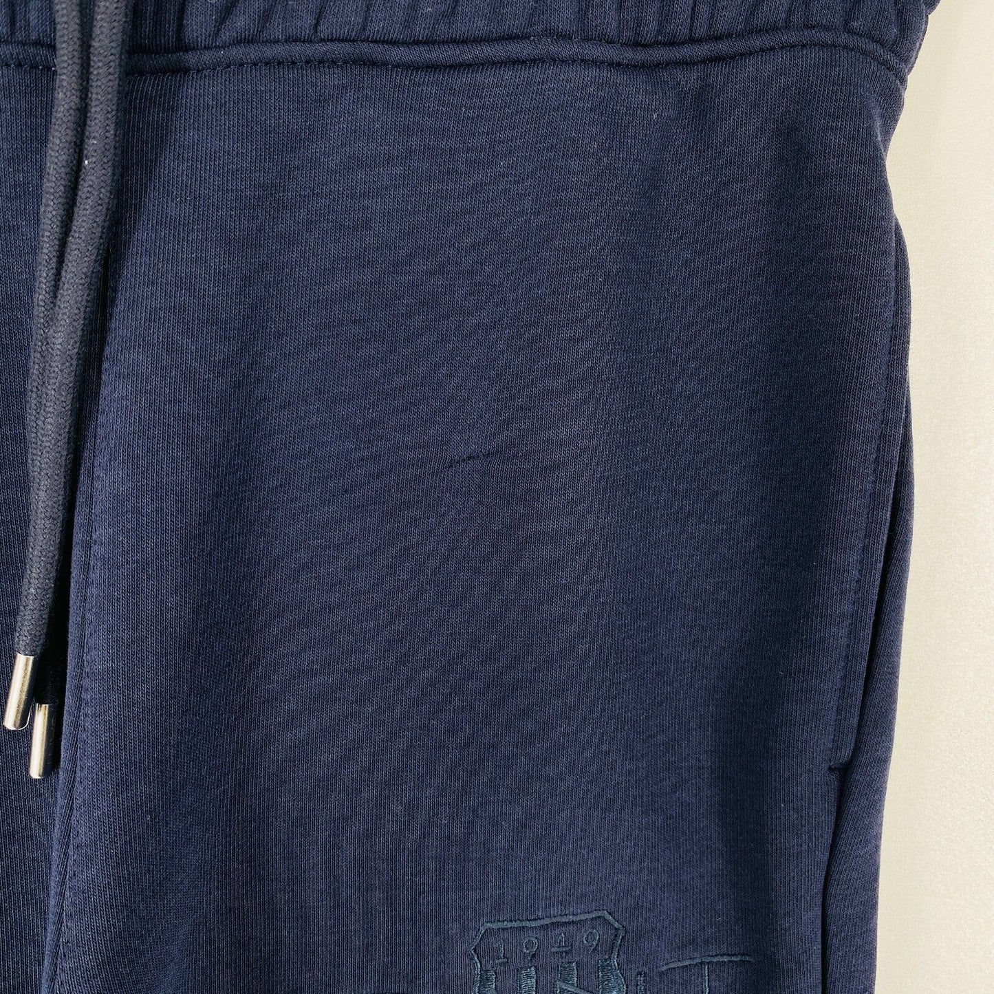 GANT Women Dark Blue Regular Fit Cuffed Sweatpants Trousers Size XS