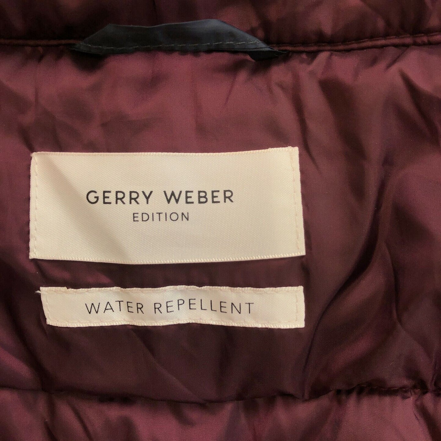 GERRY WEBER Edition Navy Blue Padded Puffer Coat Jacket Size EU 38 UK 12 US 8