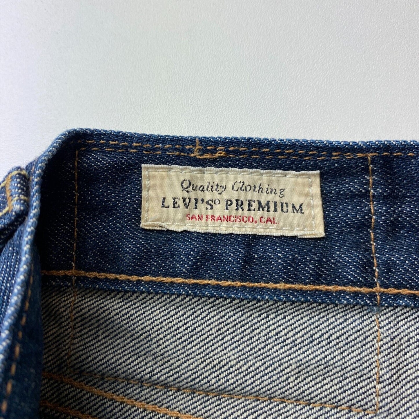 Levi's Premium 501 Dark Blue Original Regular Straight Fit Jeans W40 L28