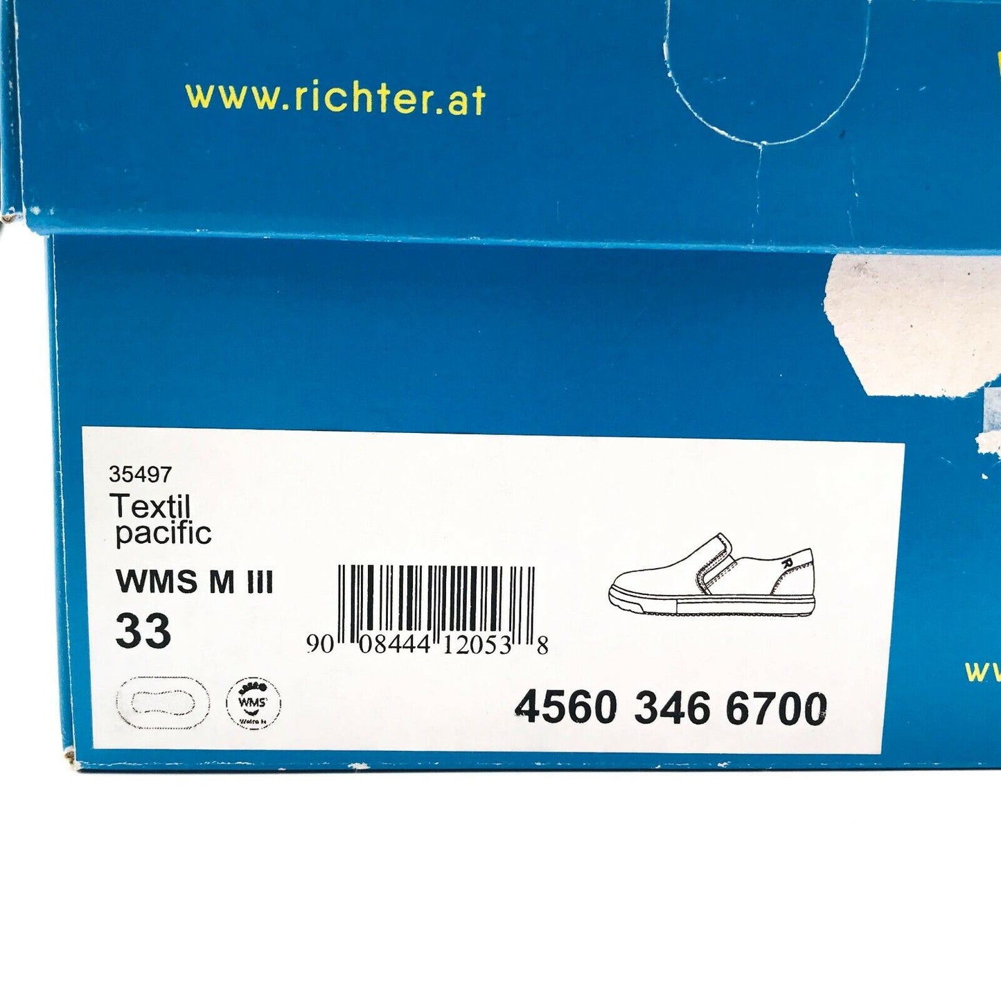 Richter Kid Boys Bleu Slip On Baskets Chaussures Taille EUR 33 UK 1