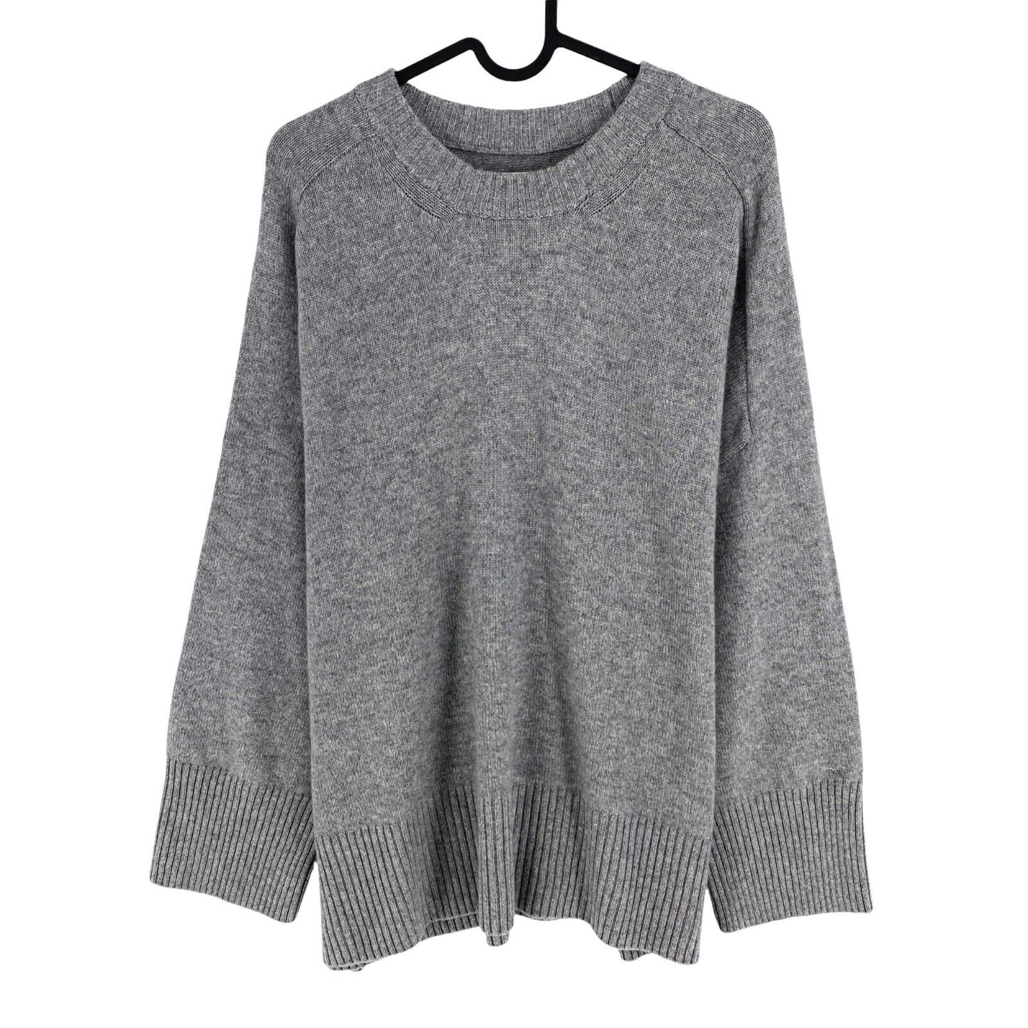 GANT Women Grey Cashmere Crew Neck Sweater Jumper Size XL