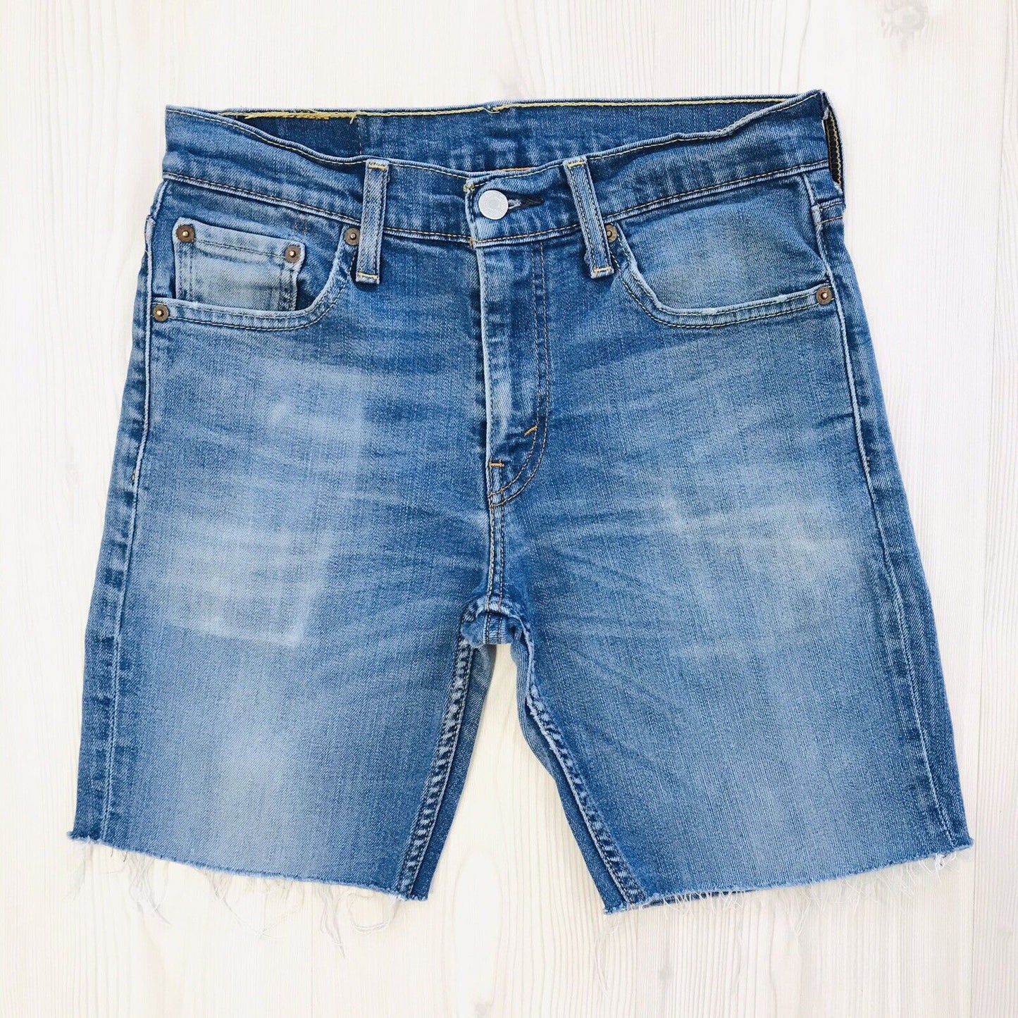 Levi's 511 Custom Made Blue Slim Fit Cut-Off Shorts Size W30