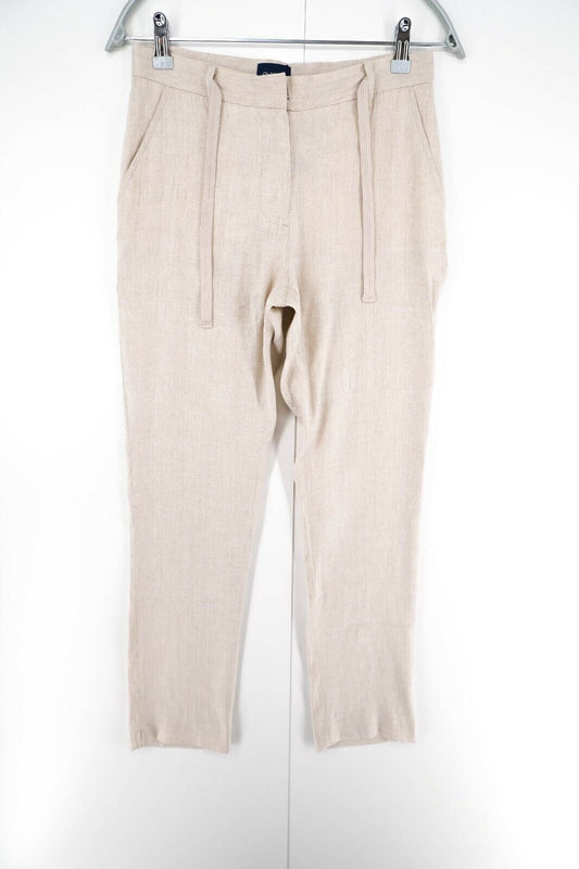 GANT Beige Linen Pants Trousers Size EUR 34 UK 8 US 4