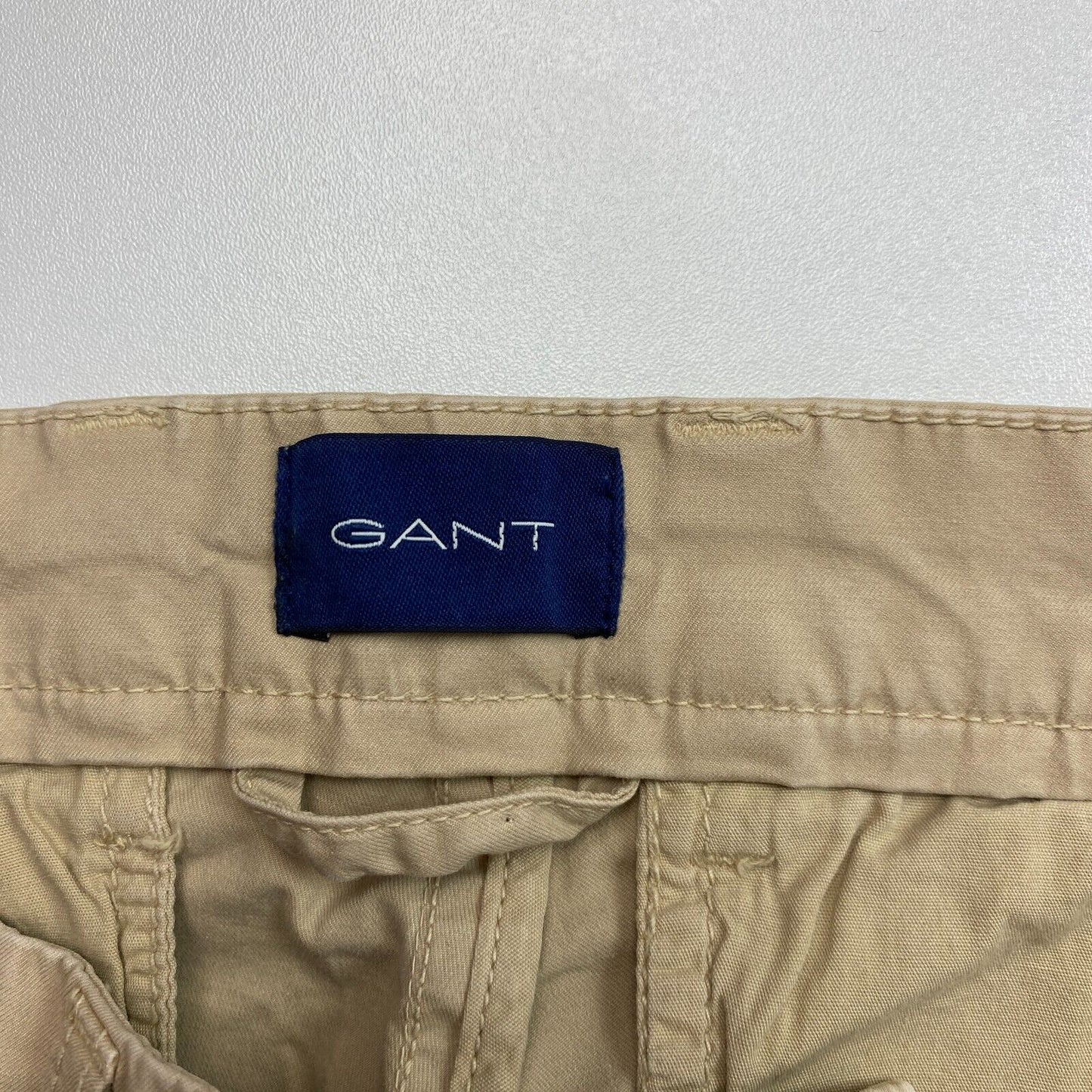 GANT Pantalon chino coupe slim marron délavé au soleil Taille W30 L34