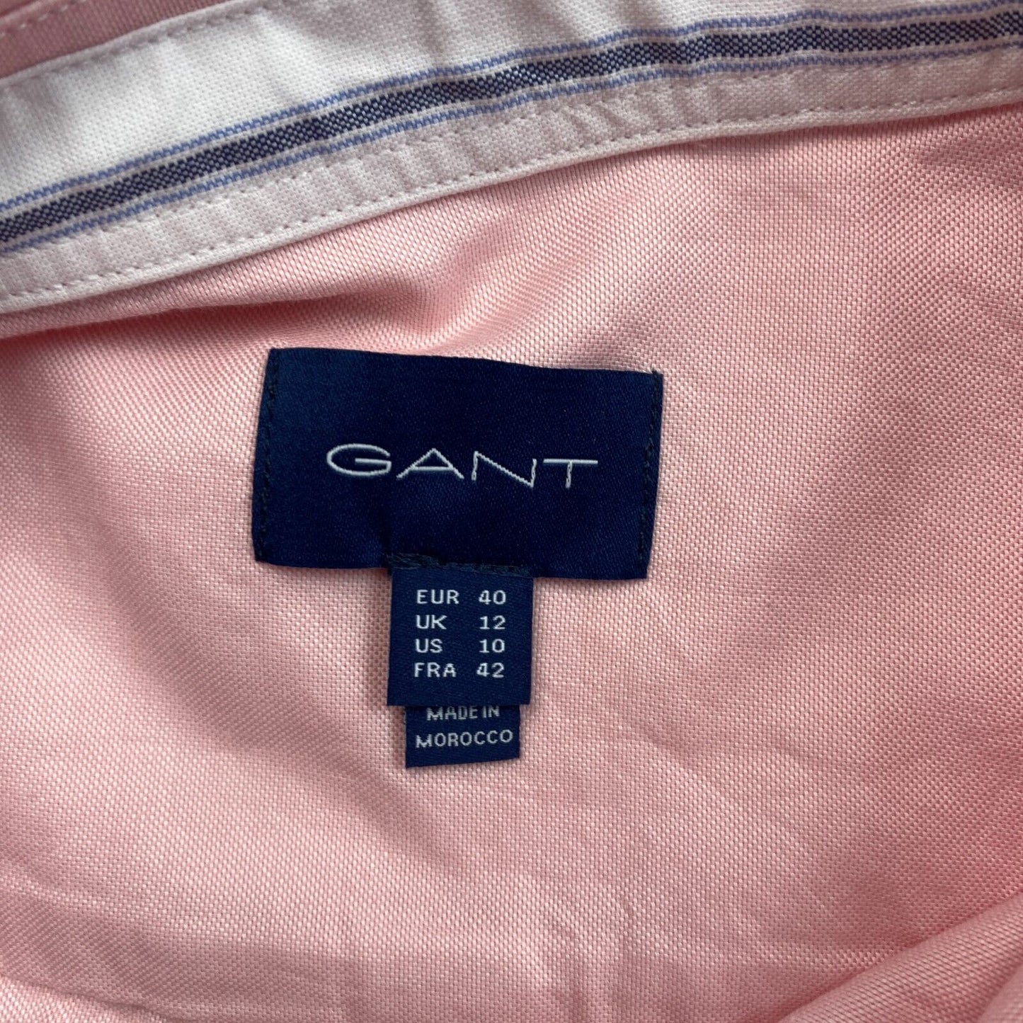 GANT Pink Regular Oxford Shirt Size EU 40 UK 12 US 10