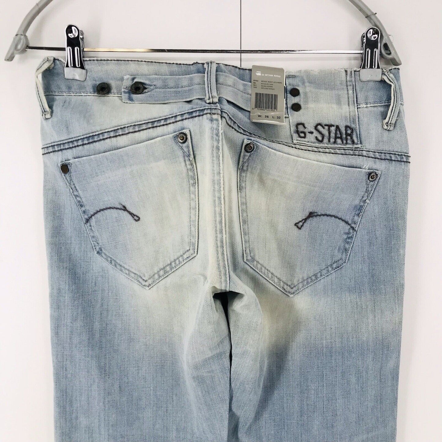 G-STAR RAW MIDGE CUSTOM BOOTLEG Femme Bleu Bootcut Fit Jeans W26 L32