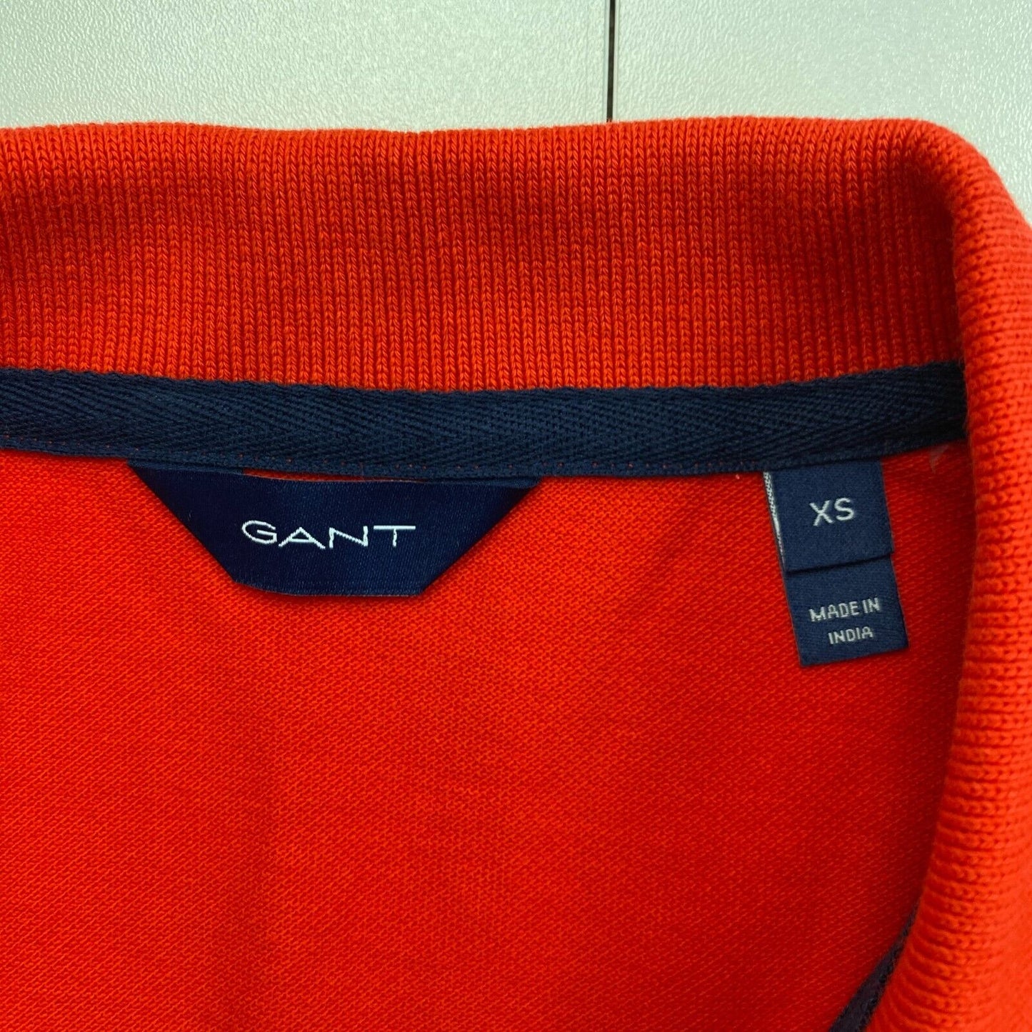 GANT Polo à manches courtes piqué d'été rouge taille XS