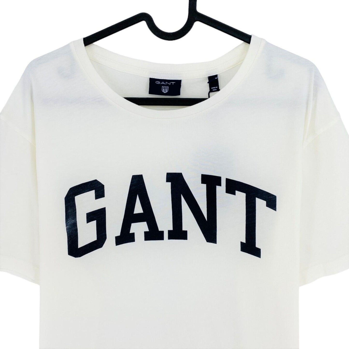 GANT White Graphic Crew Neck T-Shirt Size L