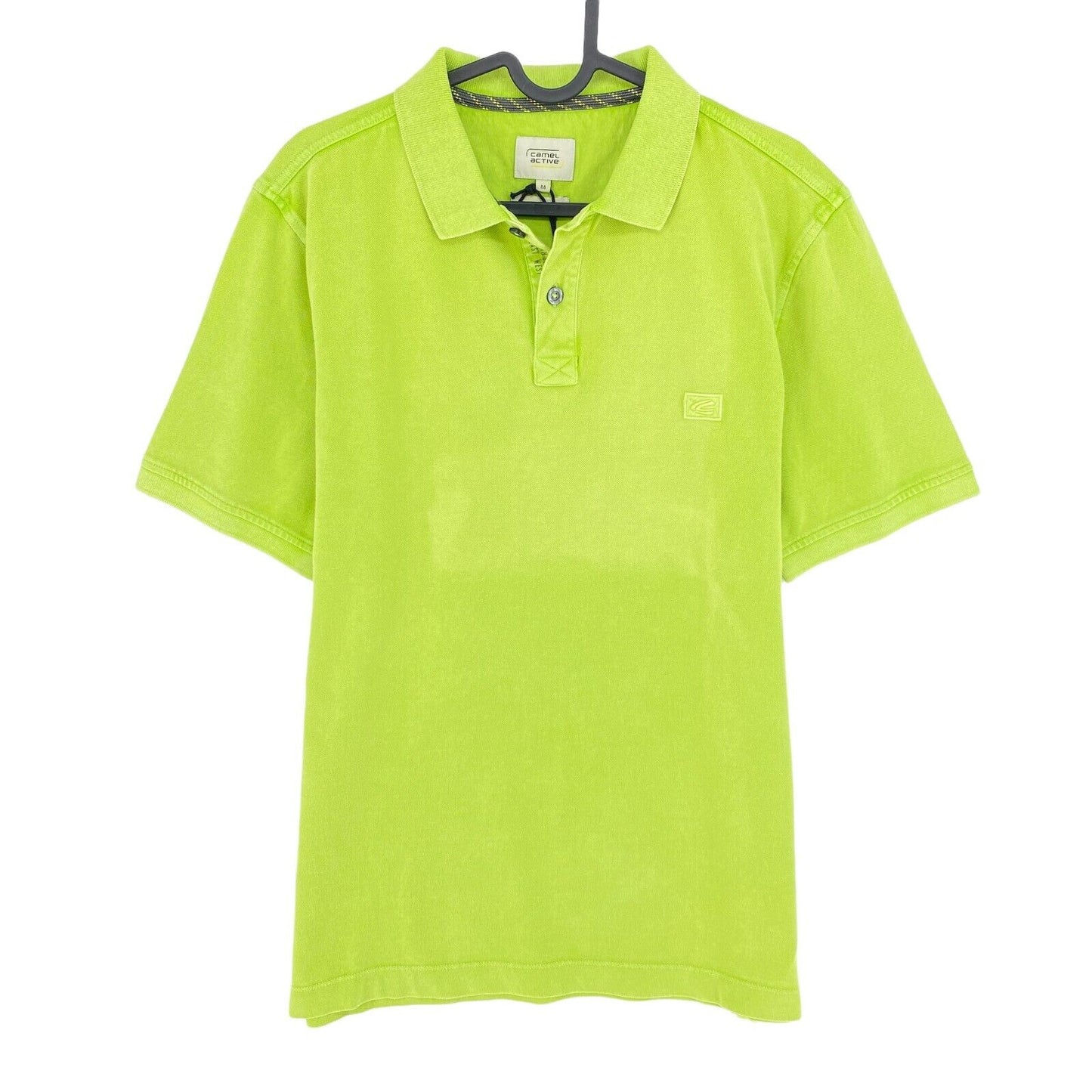 Camel Active Light Green Logo Pique Polo Shirt Size M